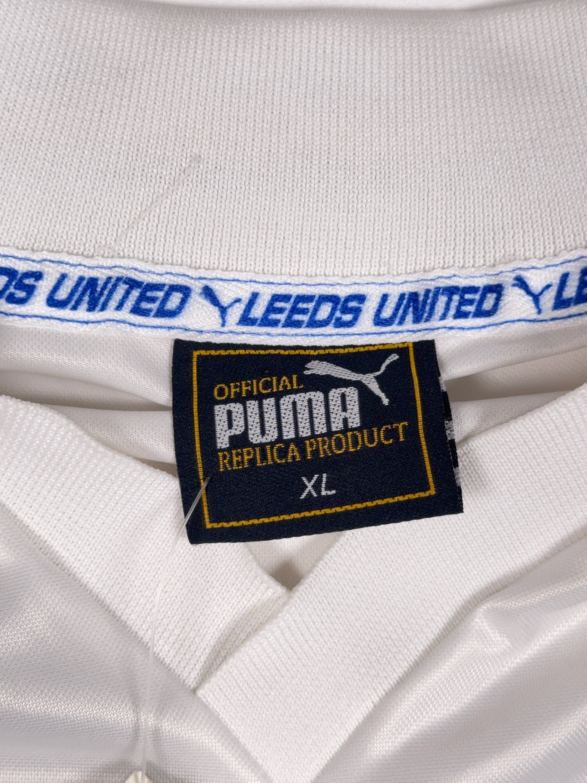 Leeds United 1998/99 Home Shirt with Original Tags - XL