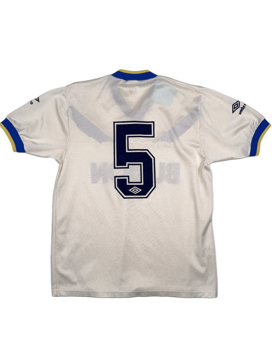 Leeds United 1986/88 Player Issue #5 Home Shirt - M