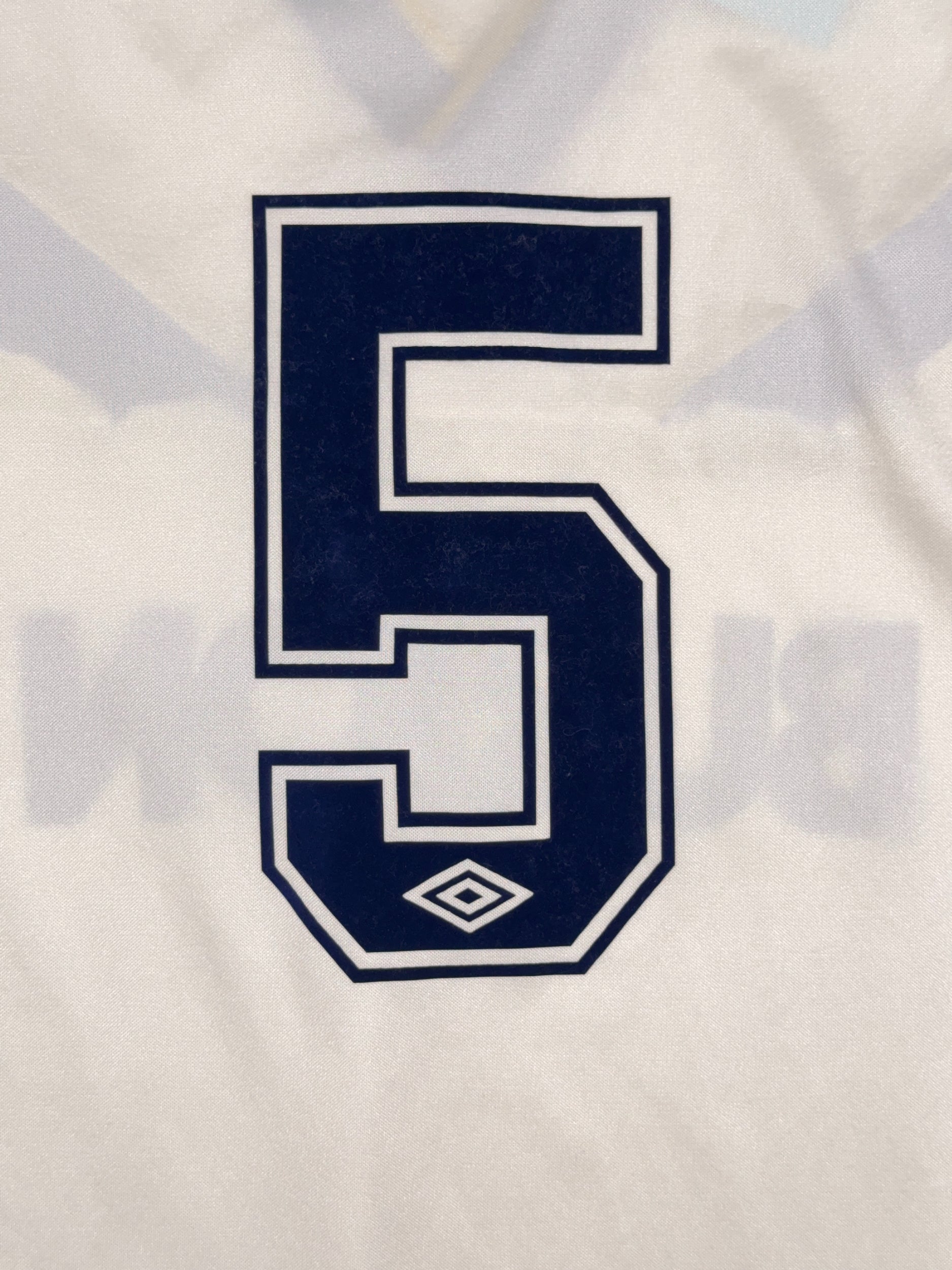 Leeds United 1986/88 Player Issue #5 Home Shirt - M