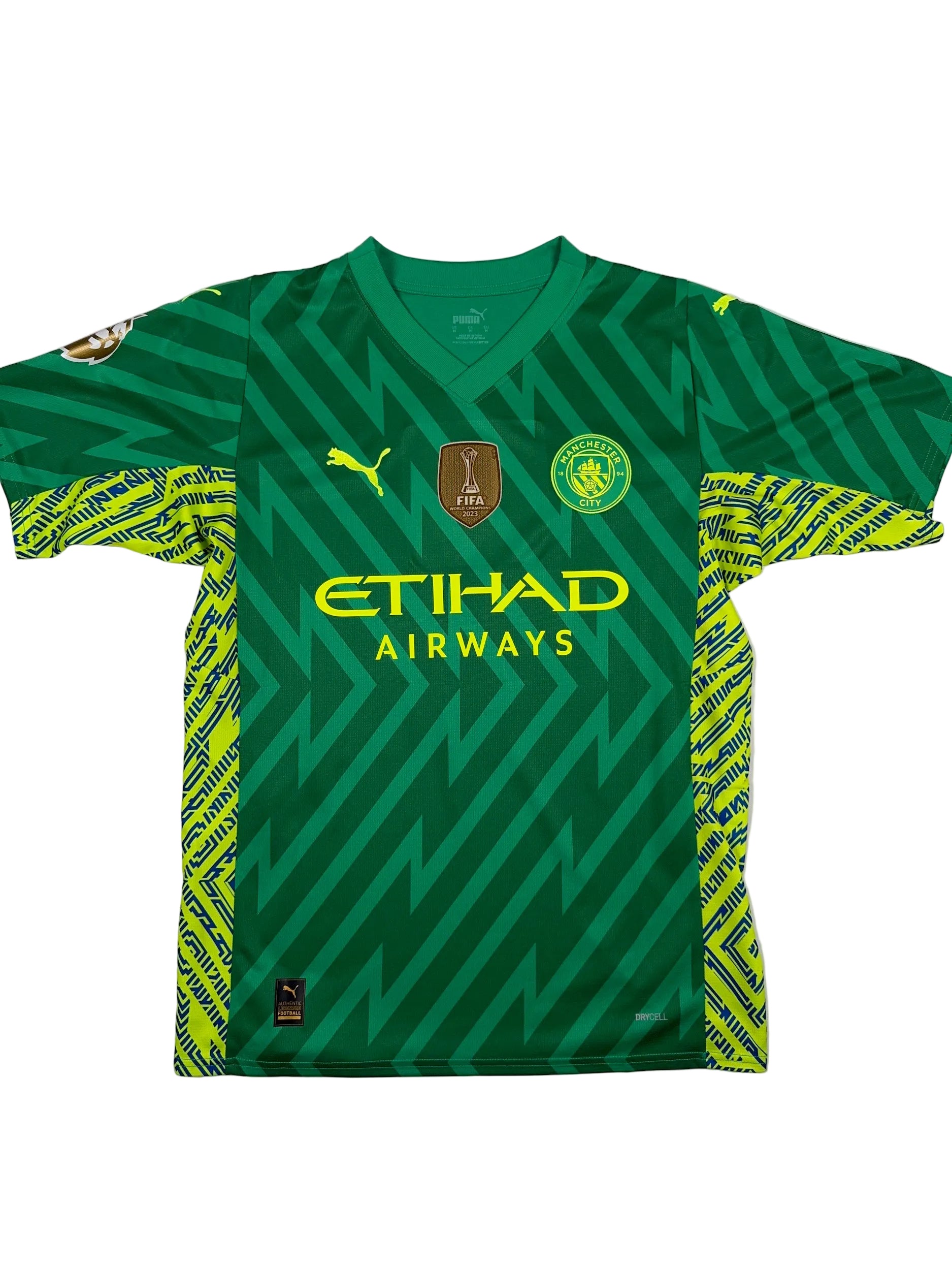 Manchester City 2023/24 Ederson Moraes #31 Goalkeeper Shirt - M