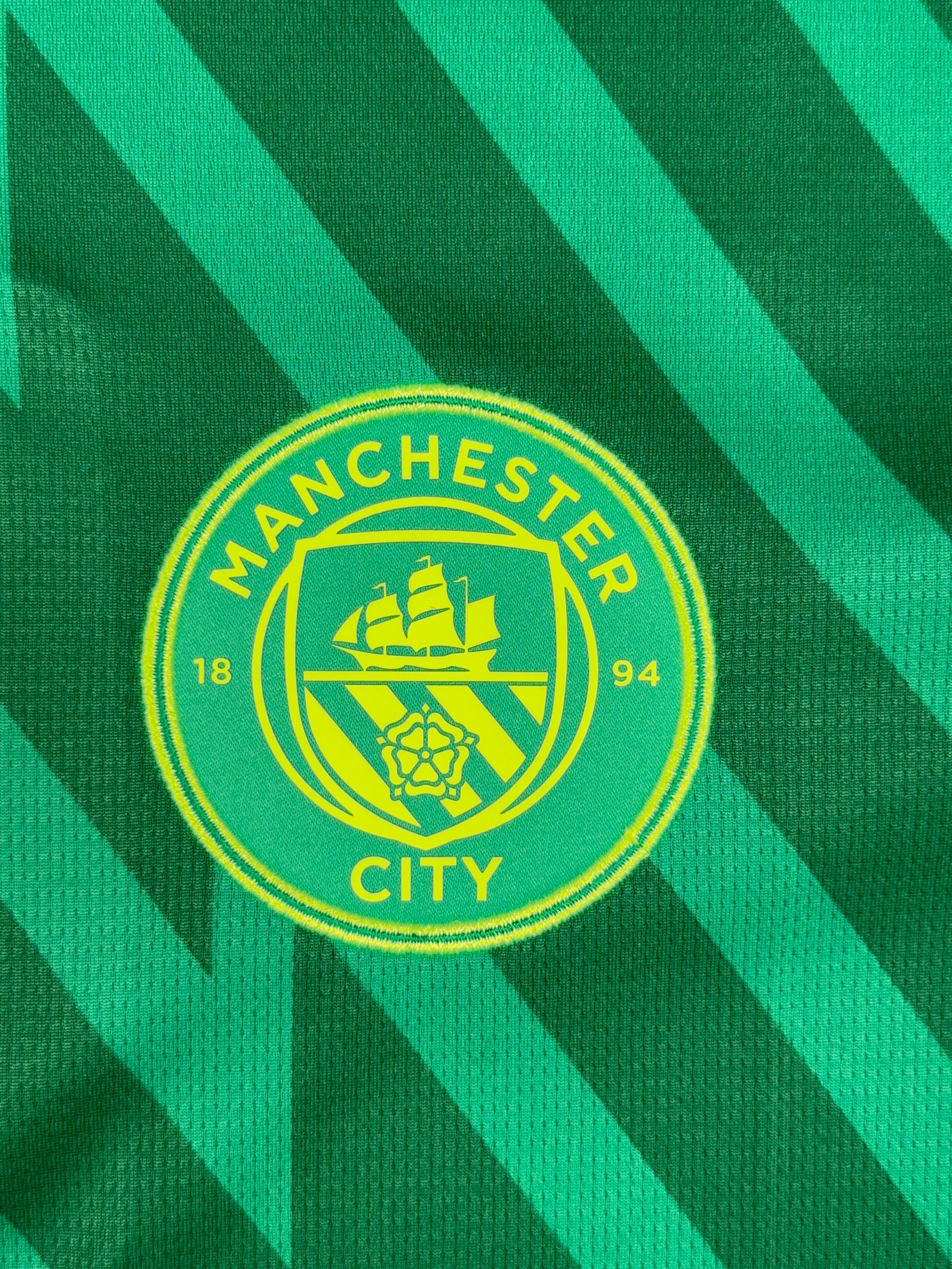 Manchester City 2023/24 Ederson Moraes #31 Goalkeeper Shirt - M