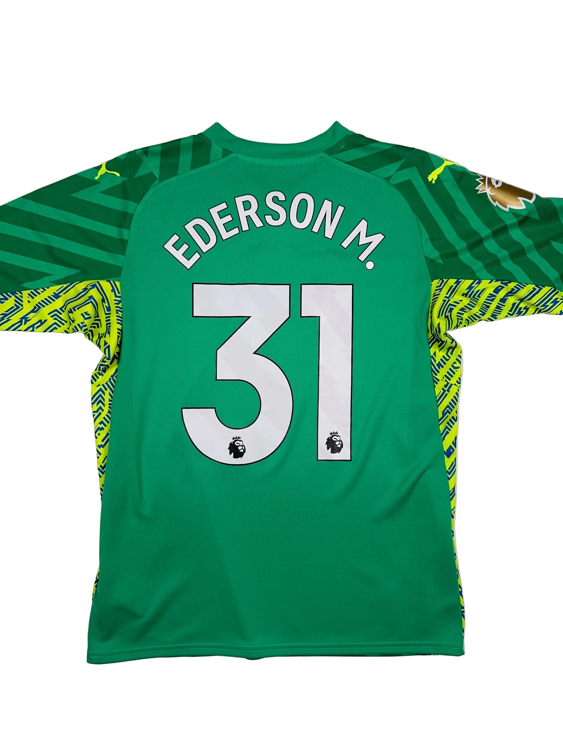 Manchester City 2023/24 Ederson Moraes #31 Goalkeeper Shirt - M