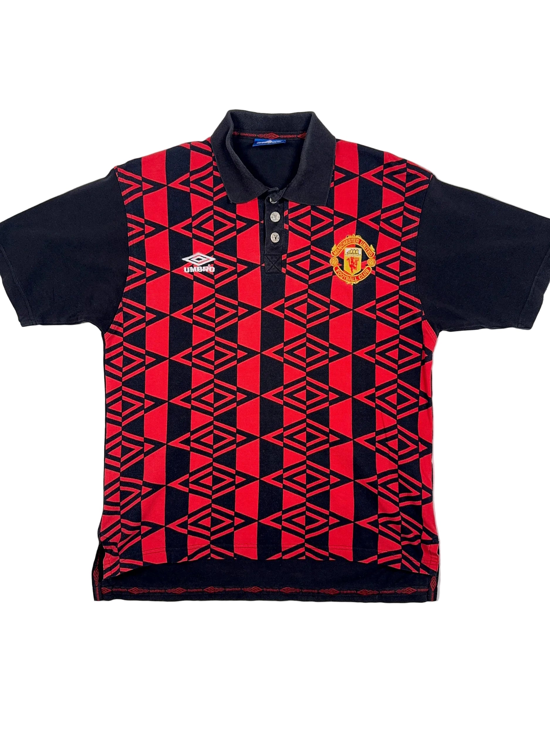 Manchester United 90er Jahre Vintage Polo Shirt - L