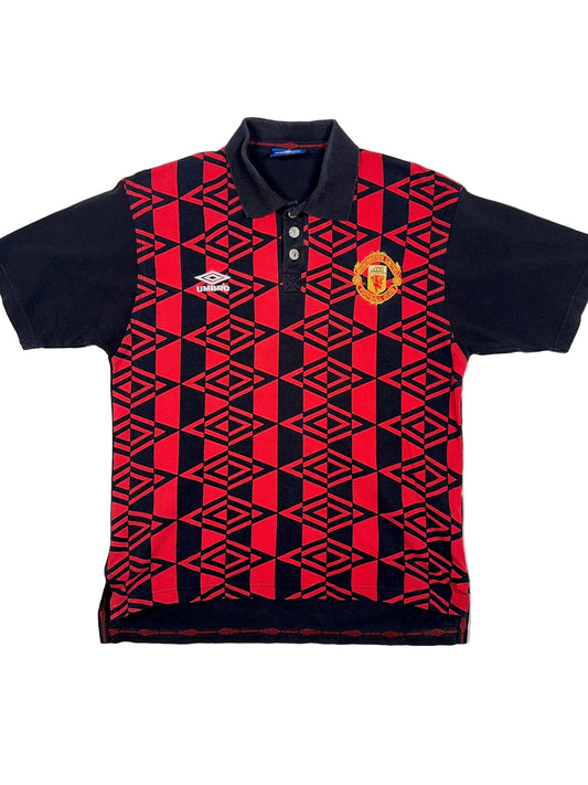Manchester United 90er Jahre Vintage Polo Shirt - L