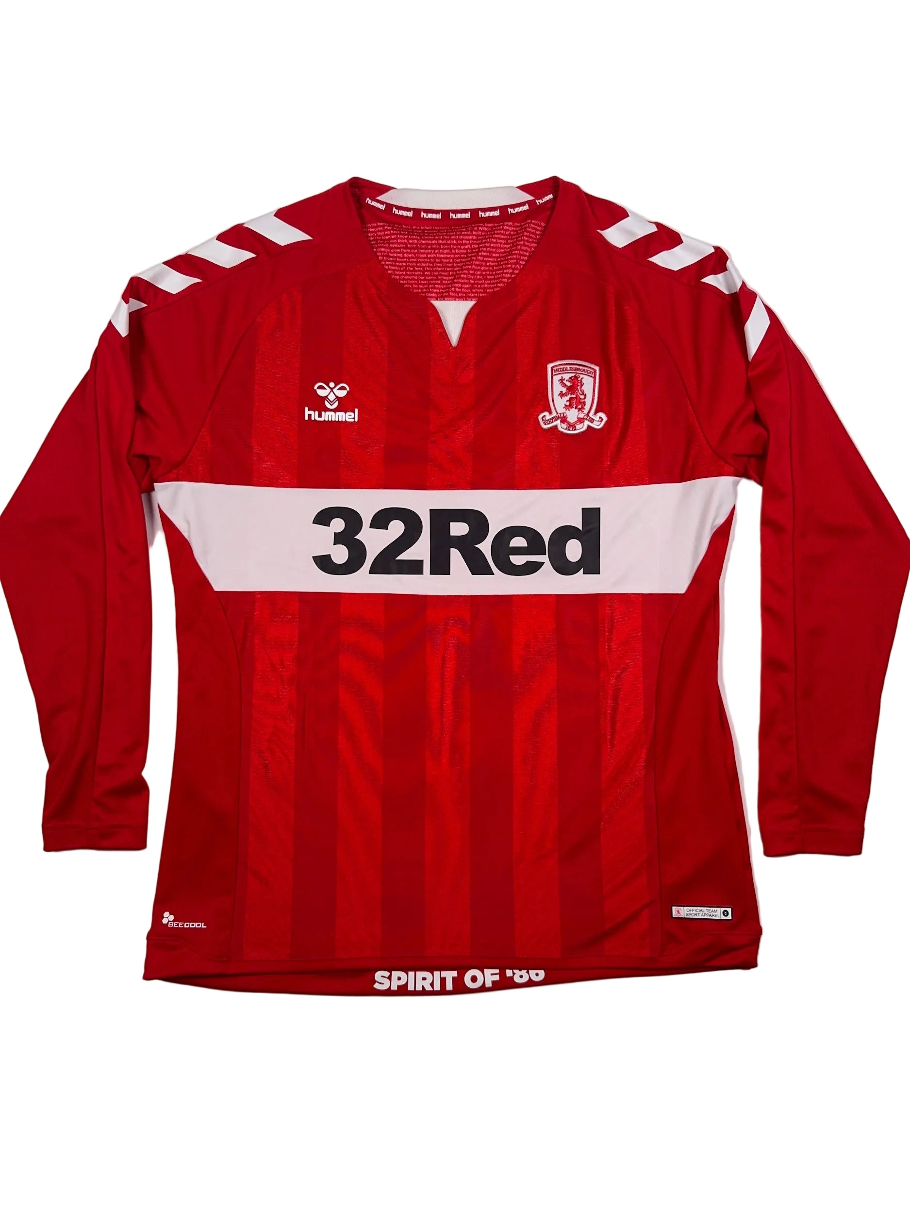 Middlesbrough 2019/20 Longsleeve Home Shirt - XL