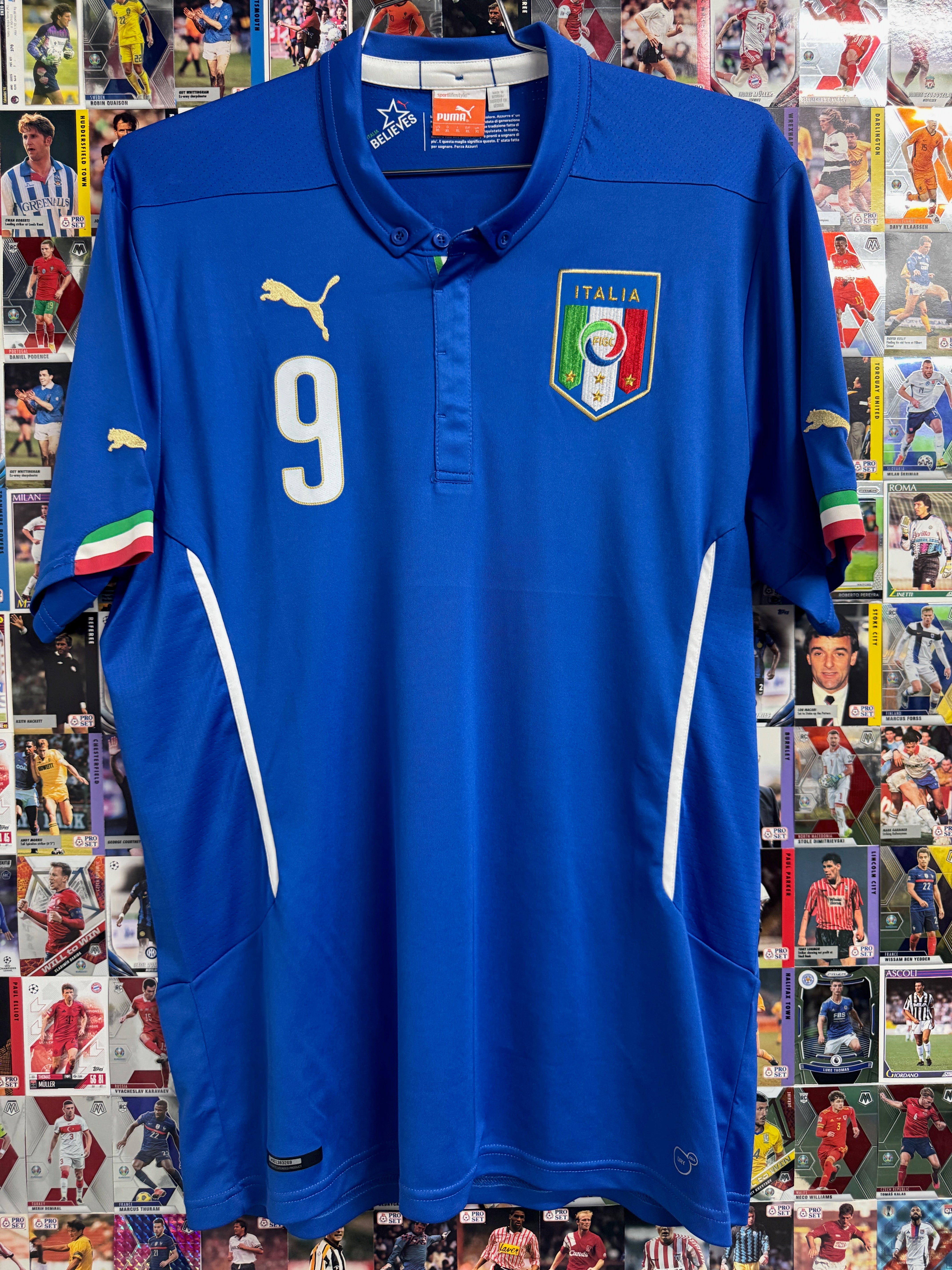 Italy 2014/15 Mario Balotelli #9 Home Shirt - XL