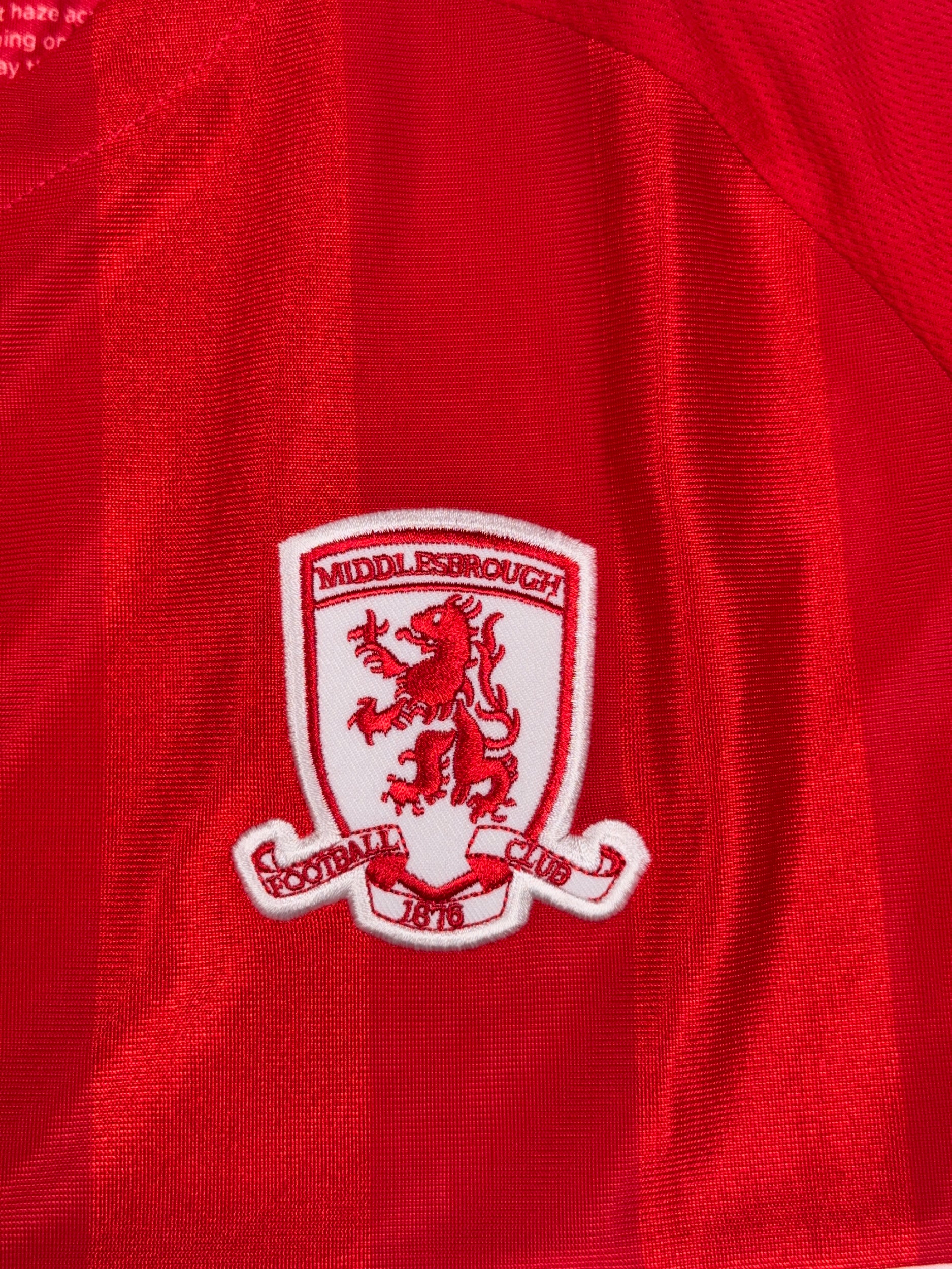 Middlesbrough 2019/20 Longsleeve Home Shirt - XL
