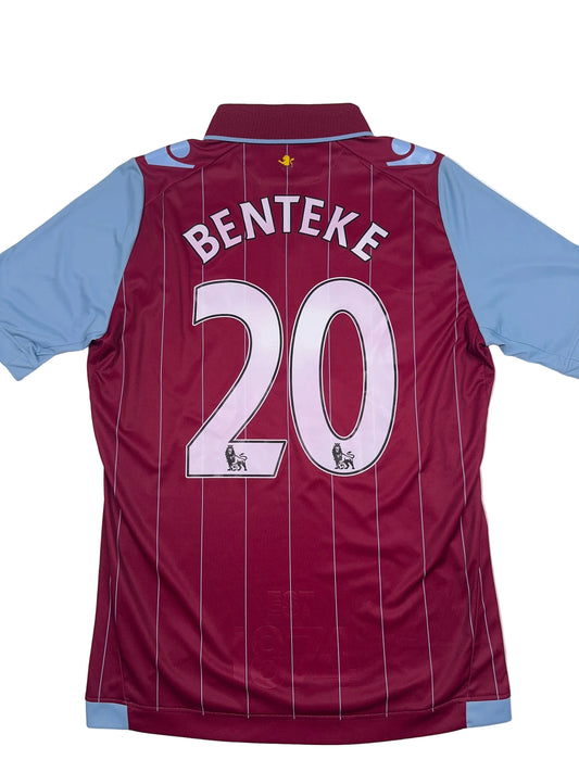 Aston Villa 2014/15 Christian Benteke #20 Home Shirt - M