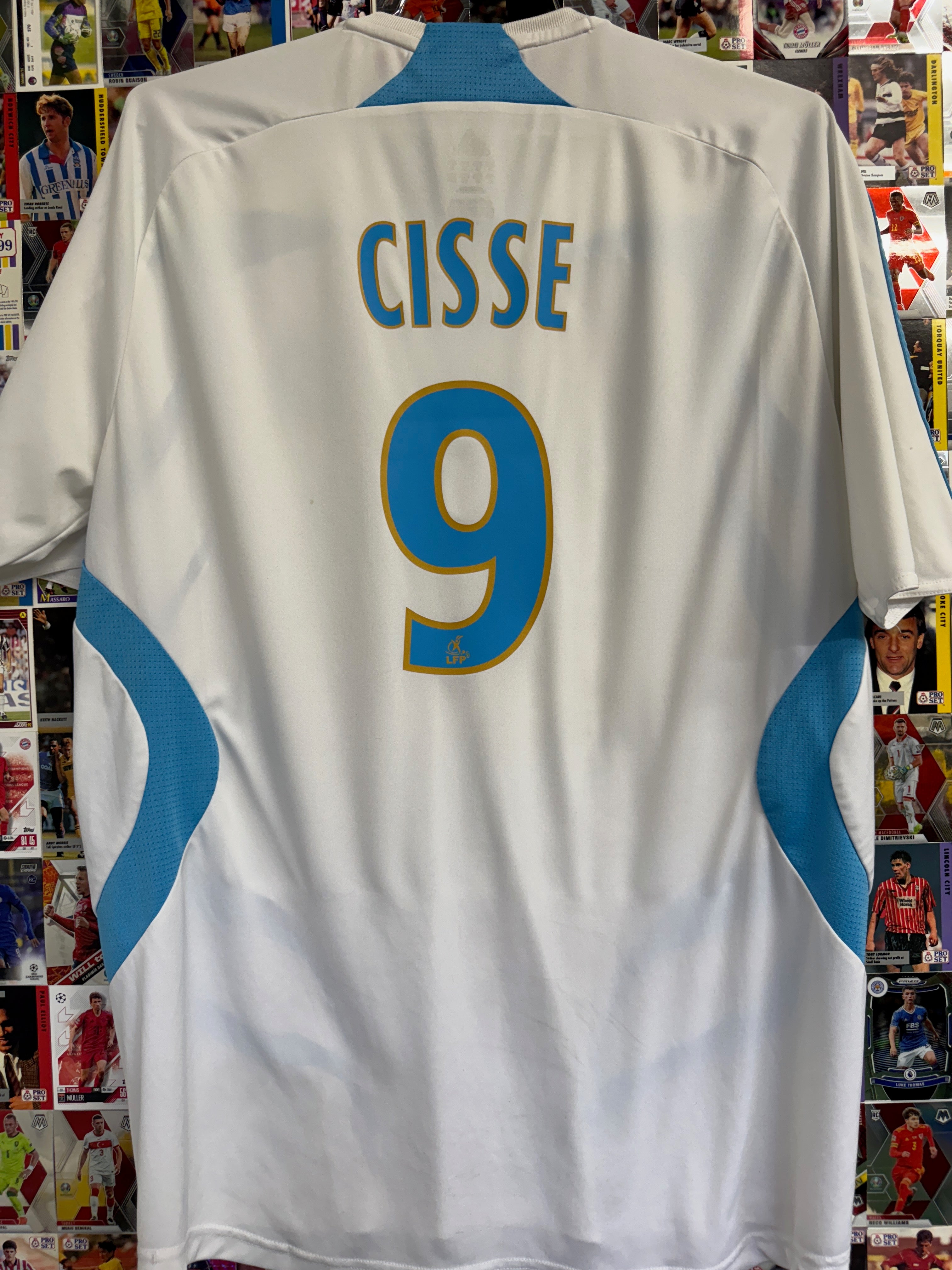 Marseille 2007/08 Djibril Cisse #9 Home Shirt - XL