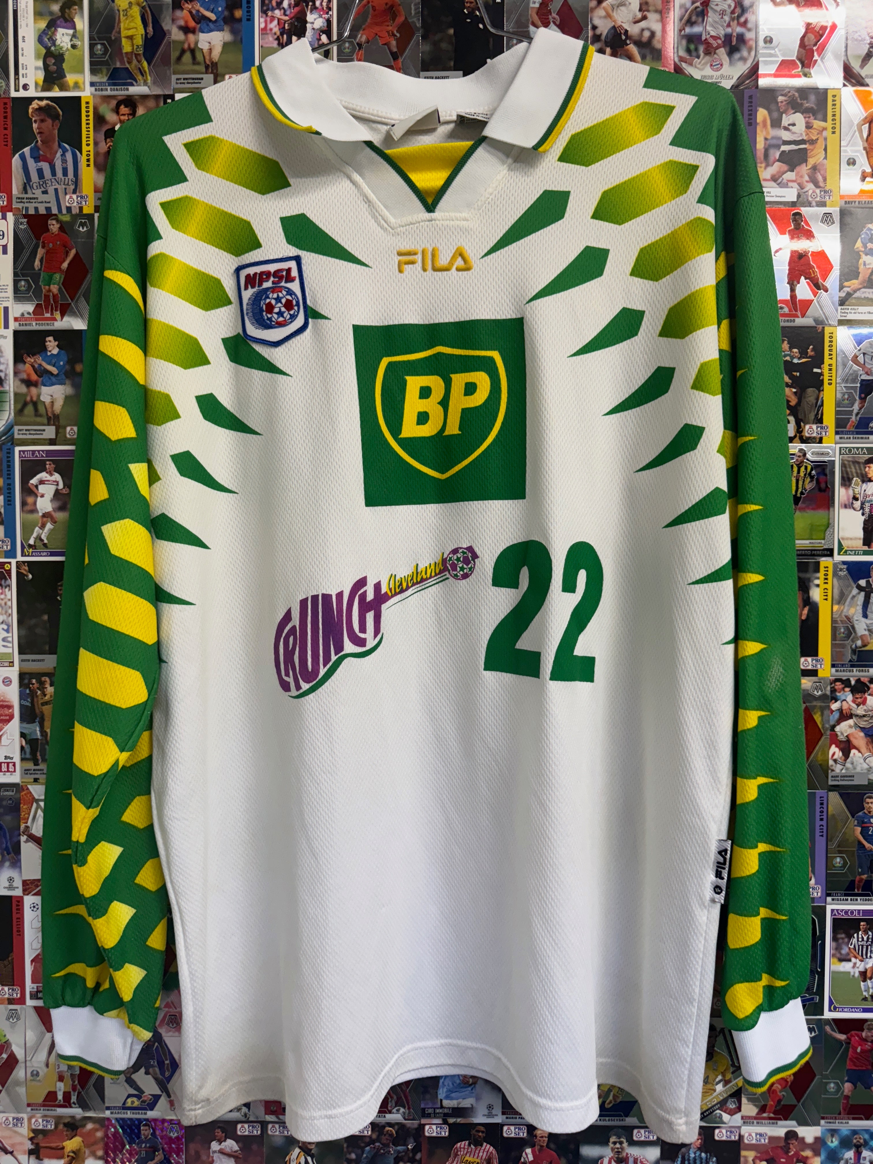 Cleveland Crunch 1996/97 Match Worn Andy Schmetzer #22 Longsleeve Signed Shirt - L