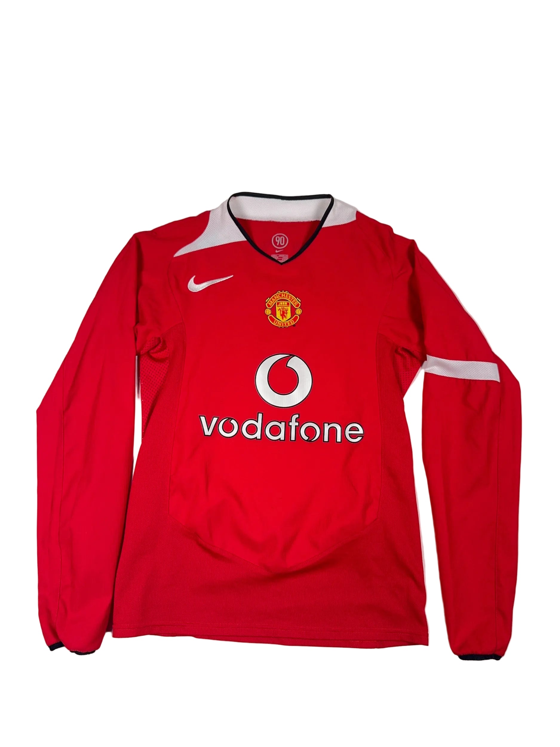 Manchester United 2004/05 Paul Scholes #8 Longsleeve Home Shirt - S