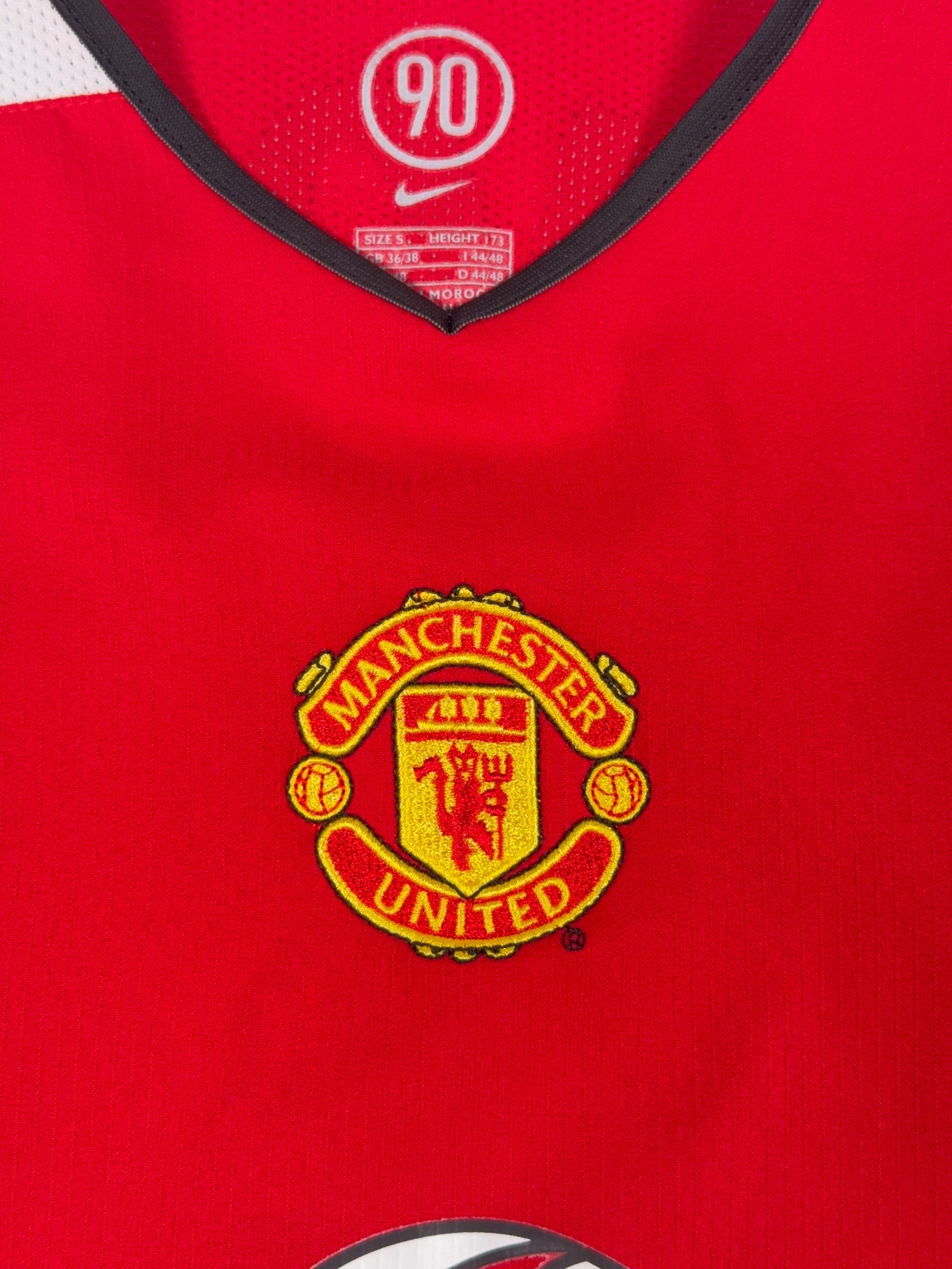 Manchester United 2004/05 Paul Scholes #8 Longsleeve Home Shirt - S
