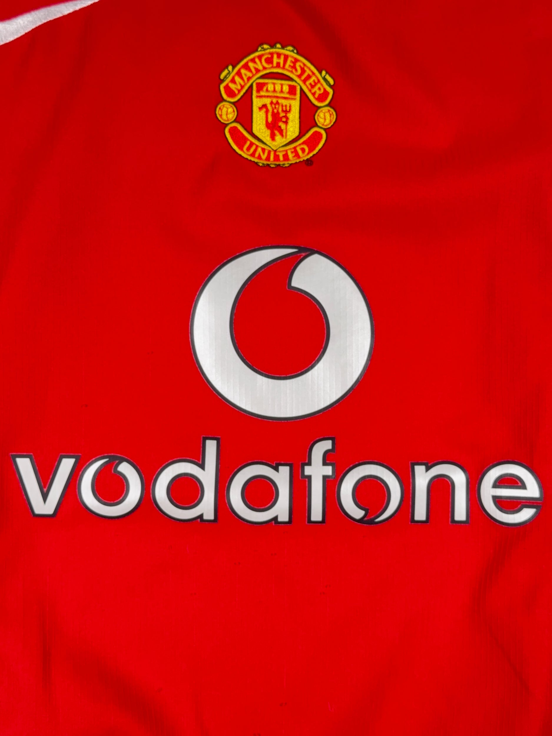 Manchester United 2004/05 Paul Scholes #8 Longsleeve Home Shirt - S