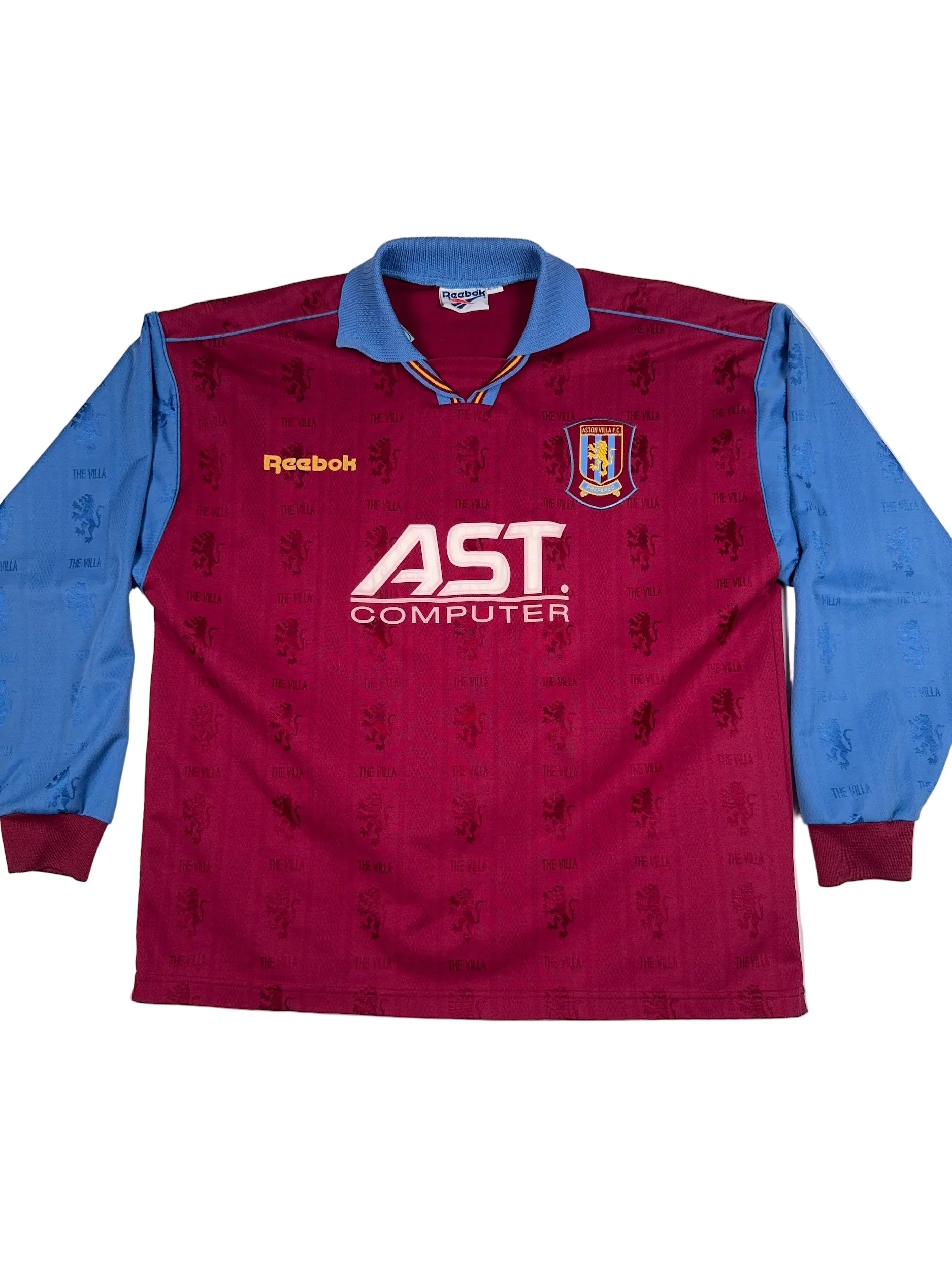 Aston Villa 1995/97 Longsleeve Home Shirt - XL