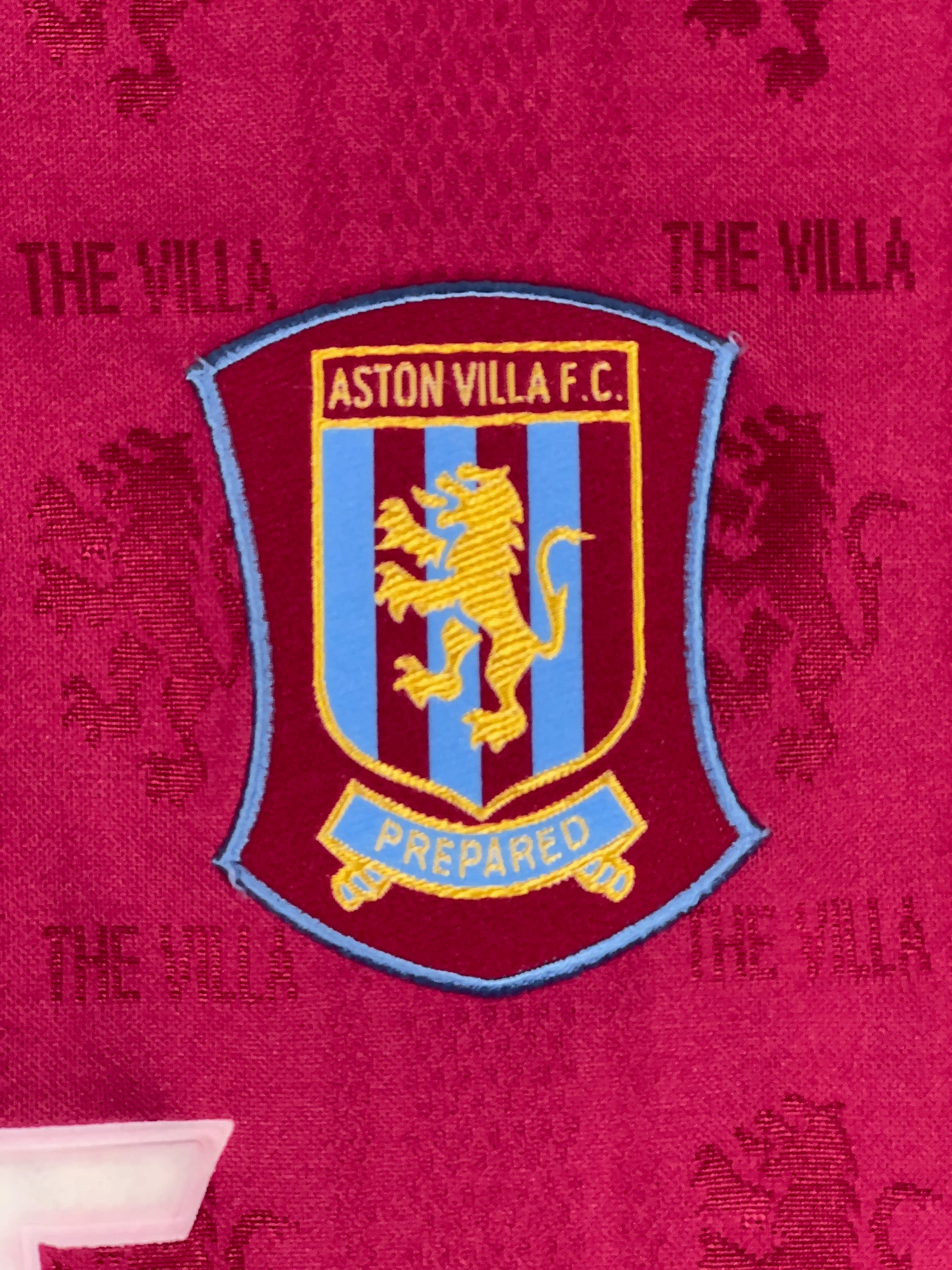 Aston Villa 1995/97 Longsleeve Home Shirt - XL