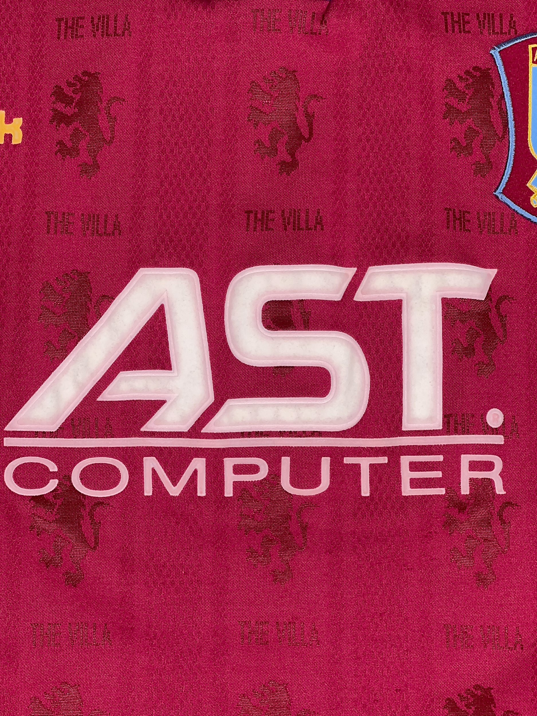Aston Villa 1995/97 Longsleeve Home Shirt - XL