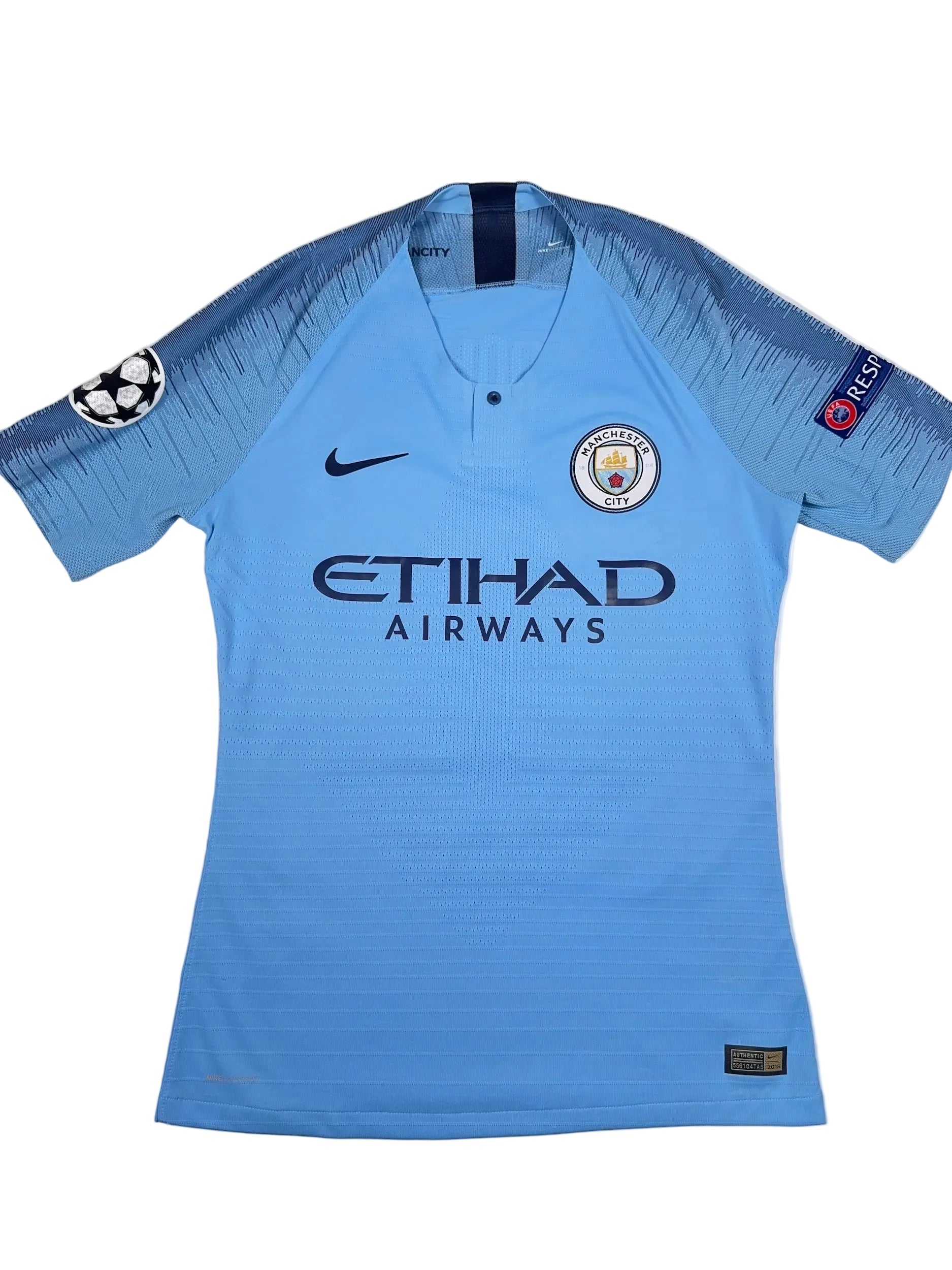 Manchester City 2018/19 Phil Foden #47 UCL Pro-Stock Home Shirt - M