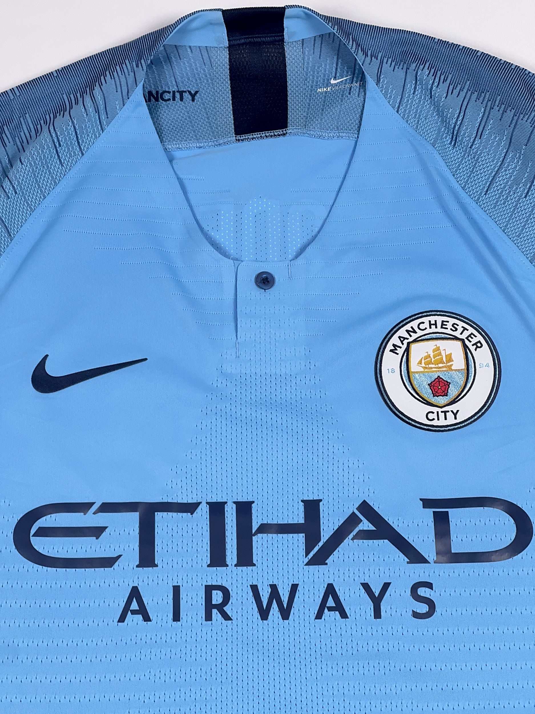 Manchester City 2018/19 Phil Foden #47 UCL Pro-Stock Home Shirt - M