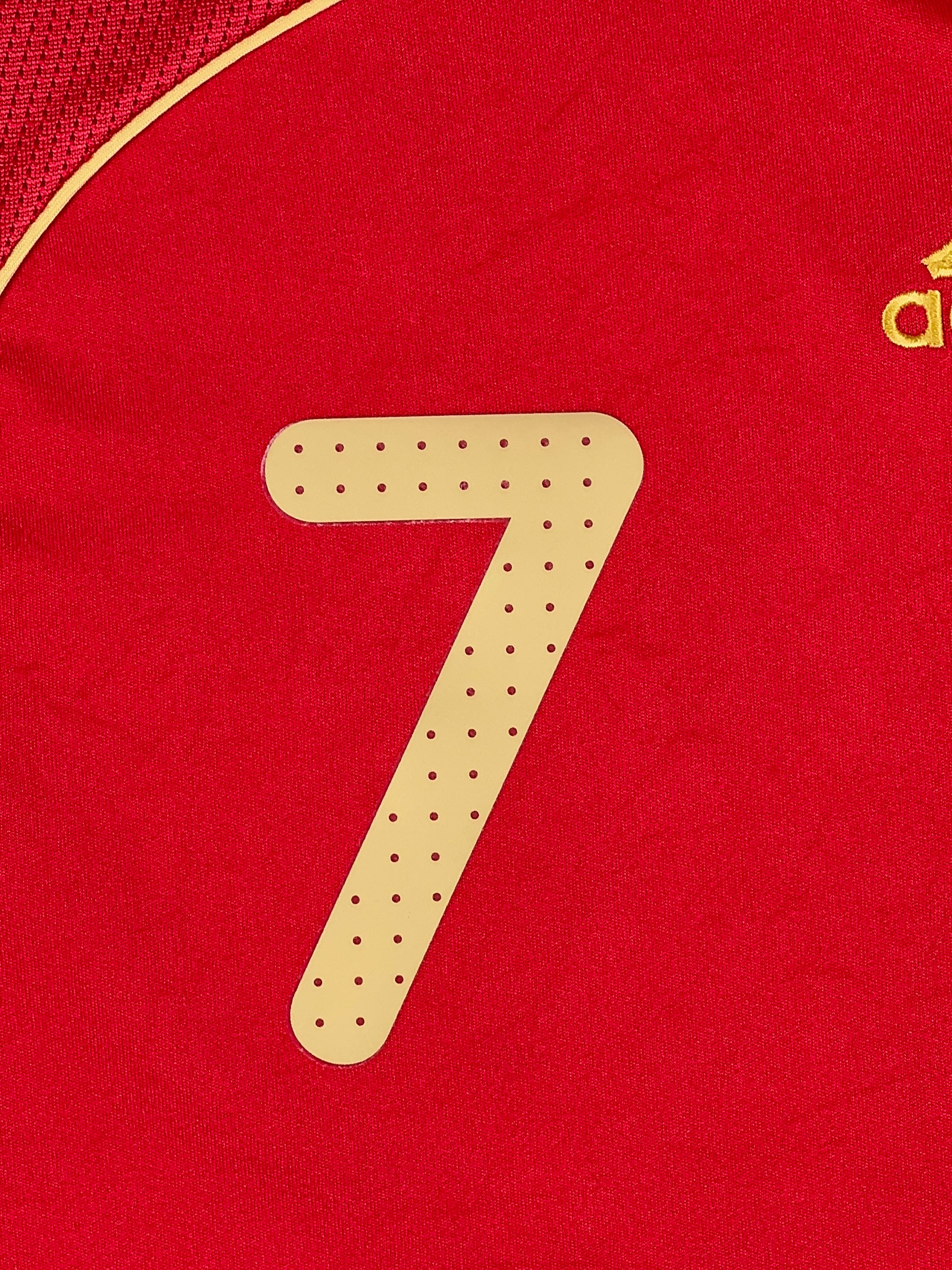 Spain 2007/09 David Villa #7 Home Shirt - XL