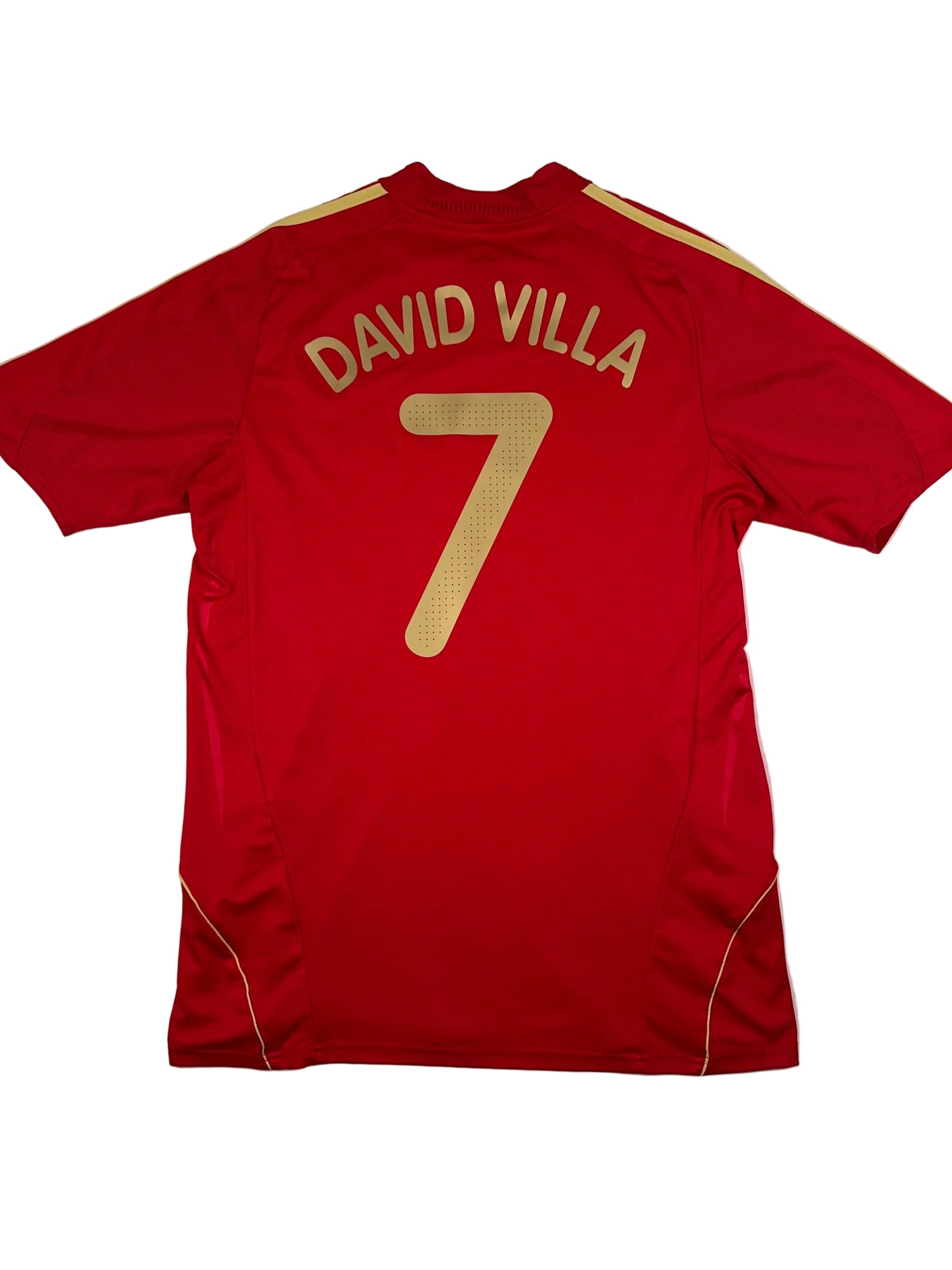 Spain 2007/09 David Villa #7 Home Shirt - XL