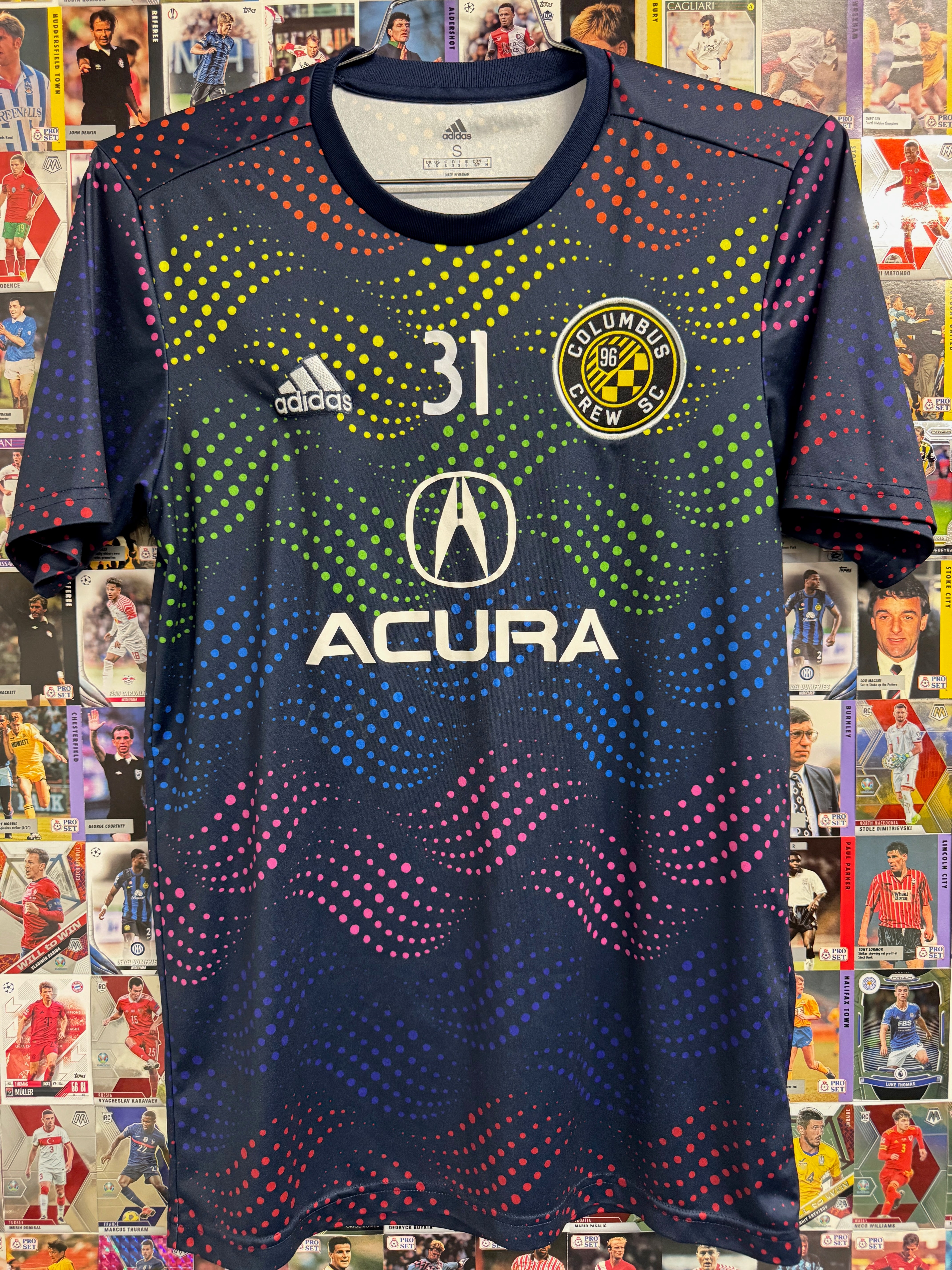 Columbus Crew 2019/20 Connor Maloney #31 Pride Shirt | Retro Screamers