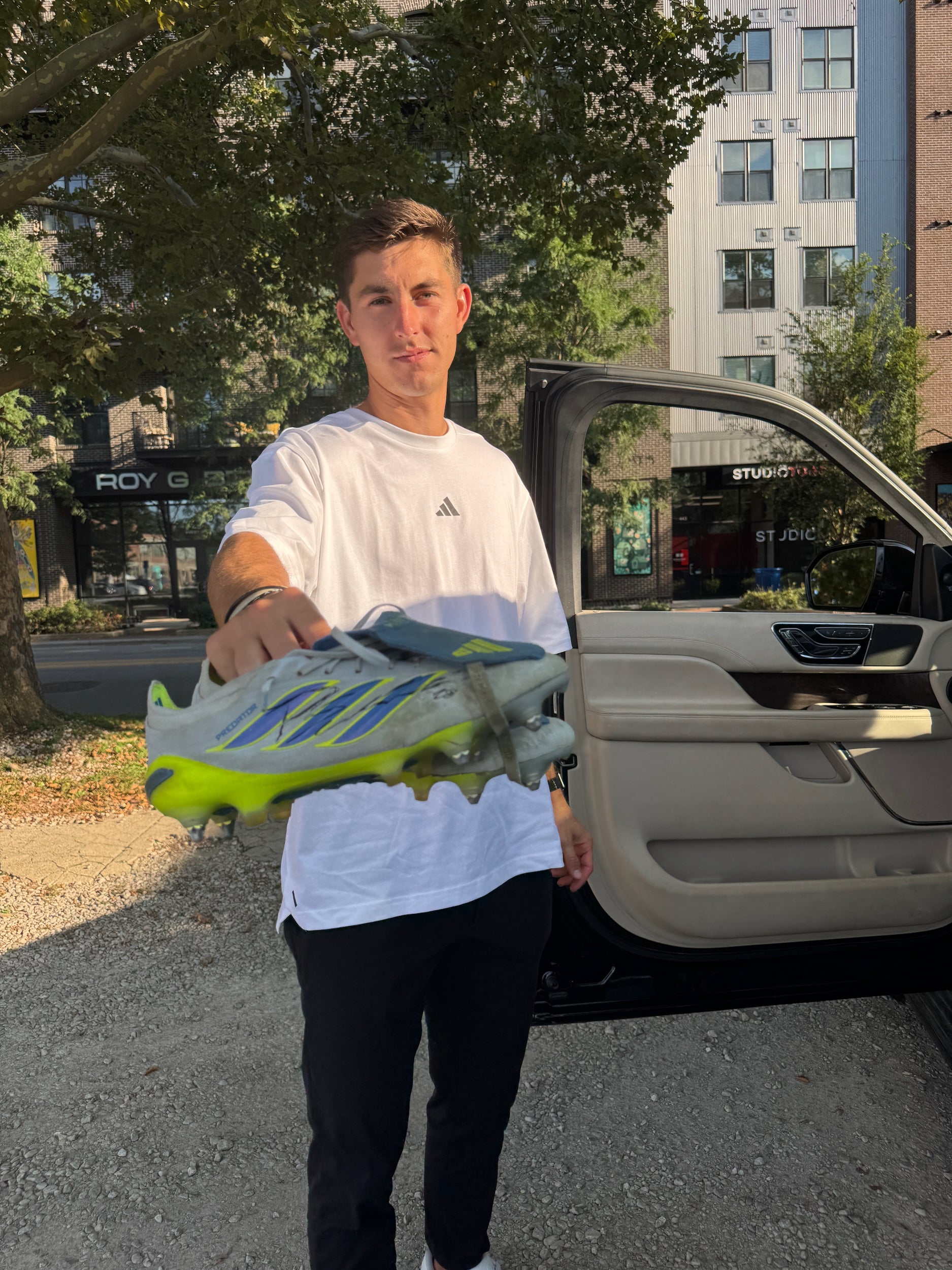 Auction: Gameworn & Signed Patrick Schulte Columbus Crew adidas Predator Elite Fold-Over Tongue SG
