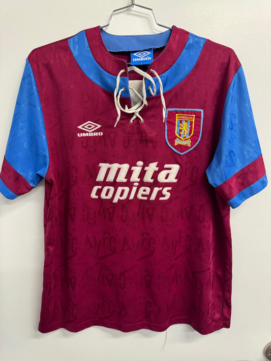 Aston Villa 1992 Home Shirt - L