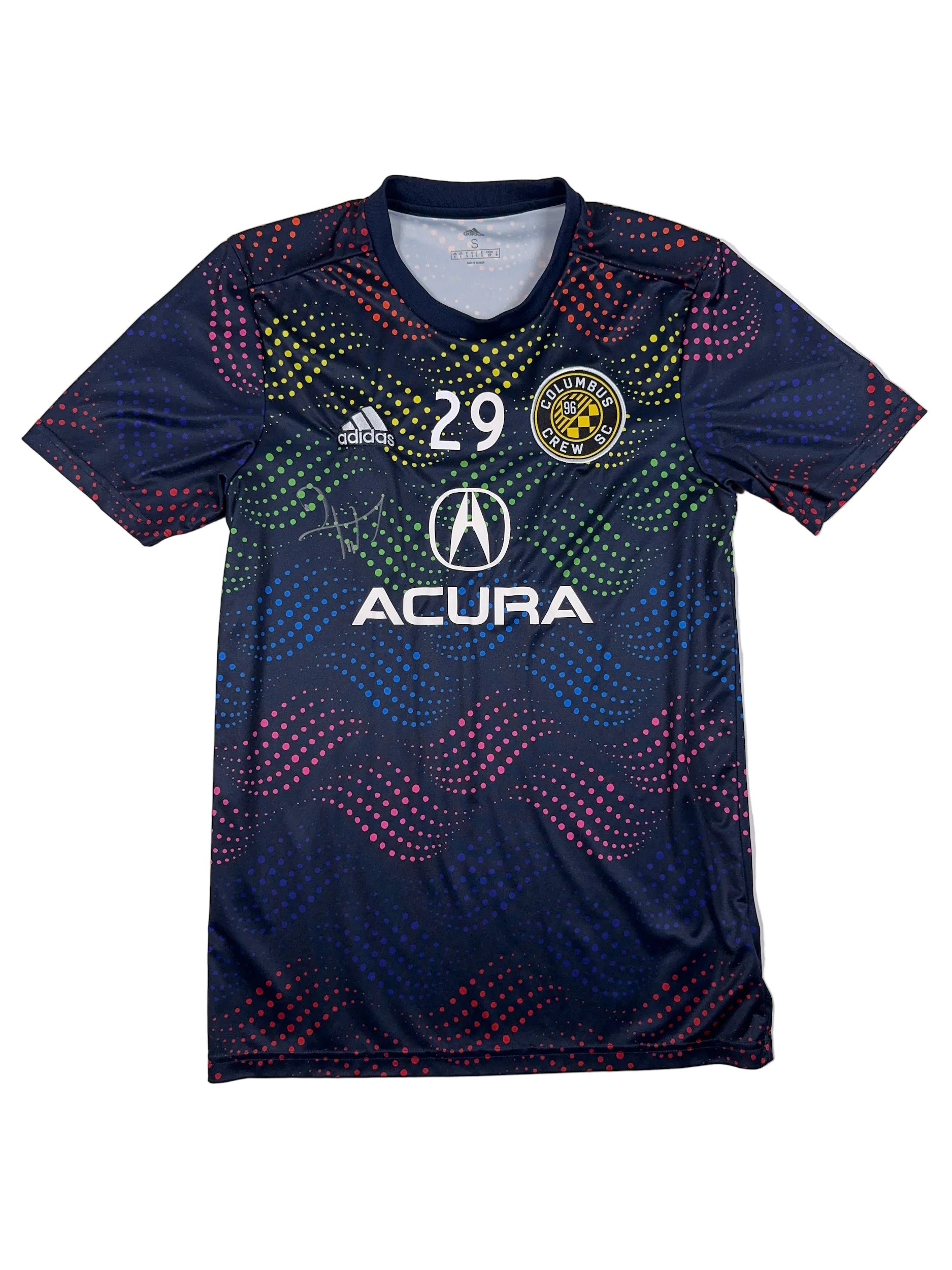 Columbus Crew 2019/20 David Accam #29 Pride Shirt (Signed w/ COA) - S
