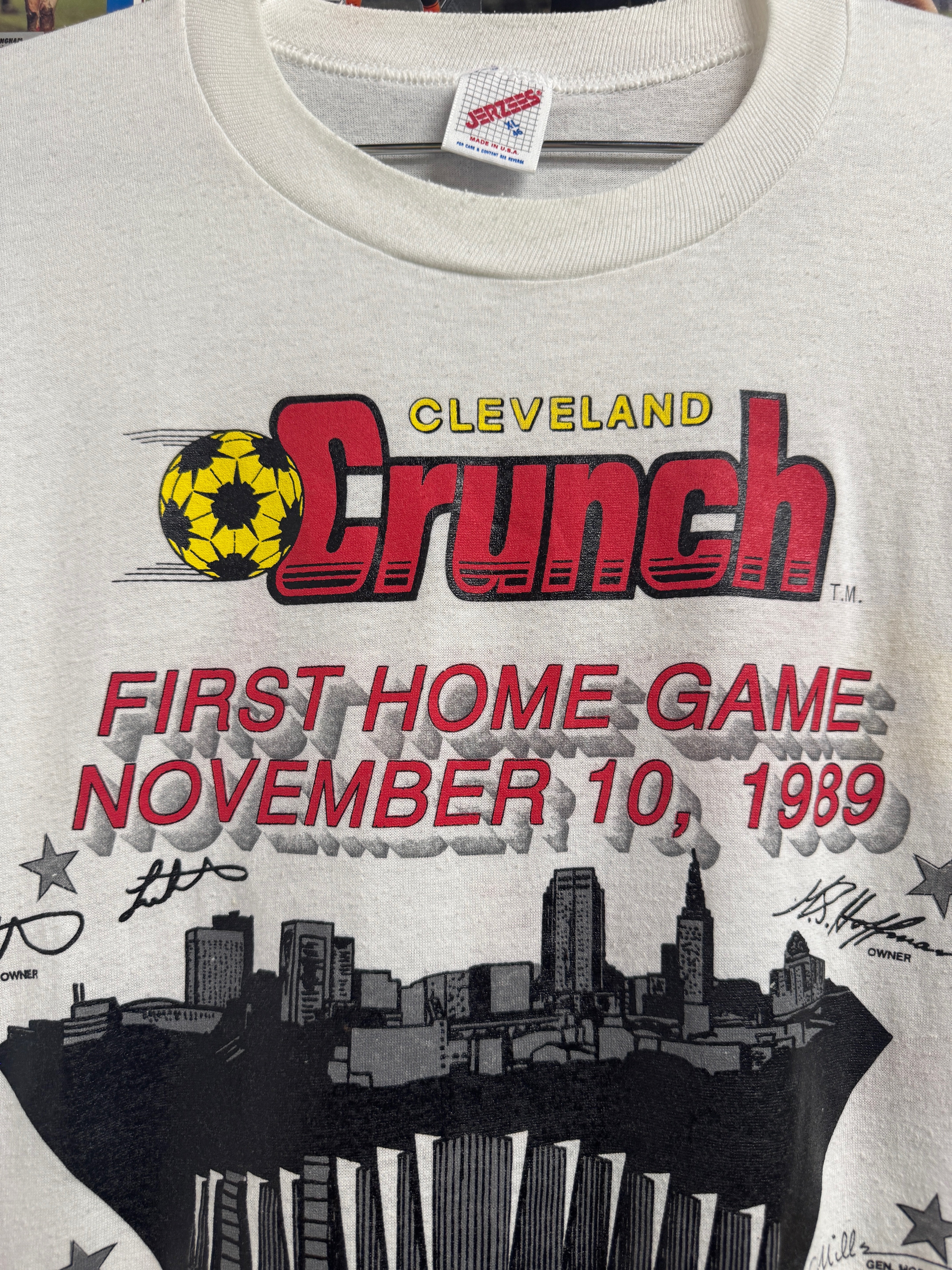 Cleveland Crunch 1989/90 Season Opener T-Shirt - XL (Fits M) | Retro Screamers