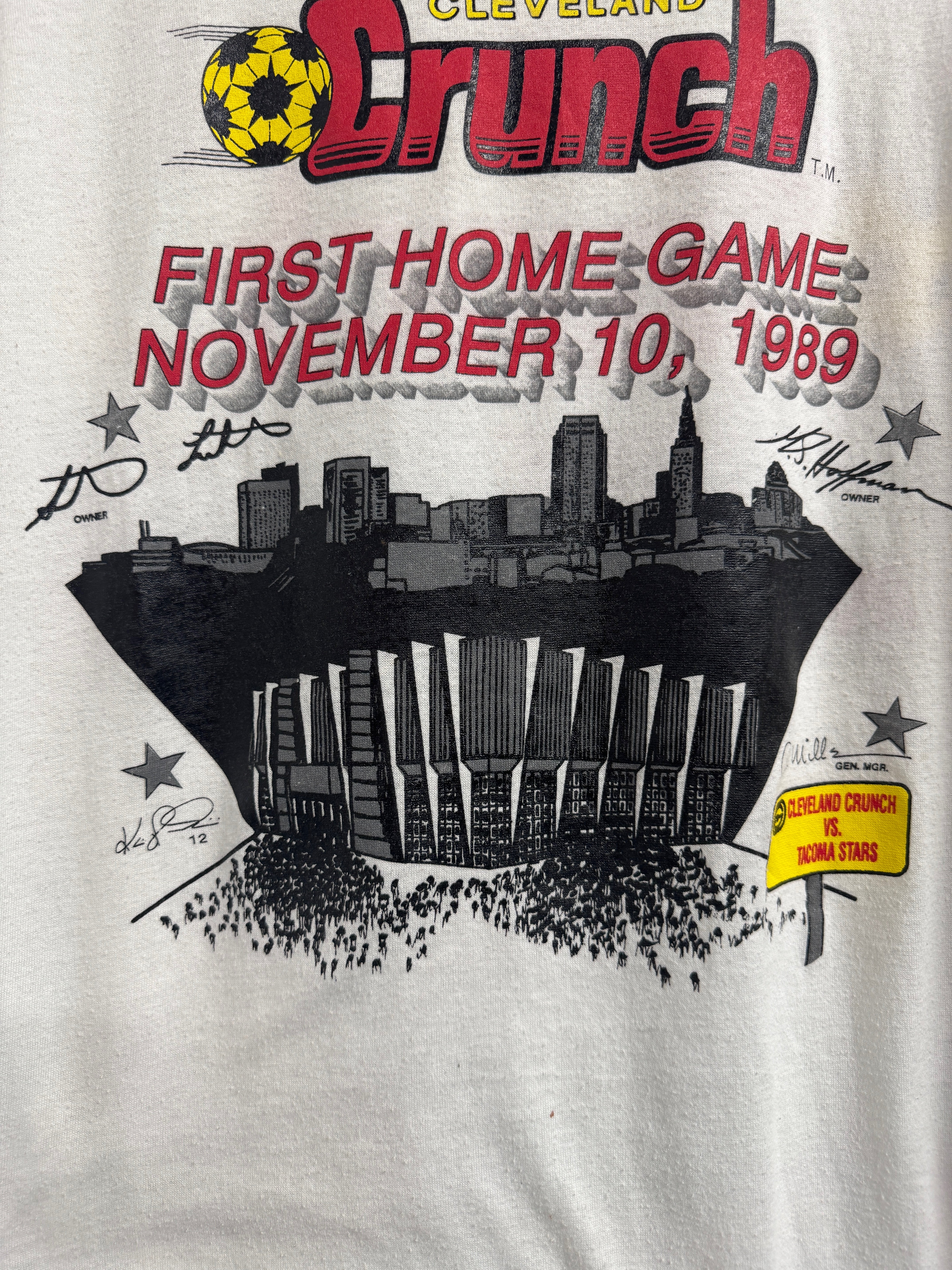 Cleveland Crunch 1989/90 Season Opener T-Shirt - XL (Fits M) | Retro Screamers