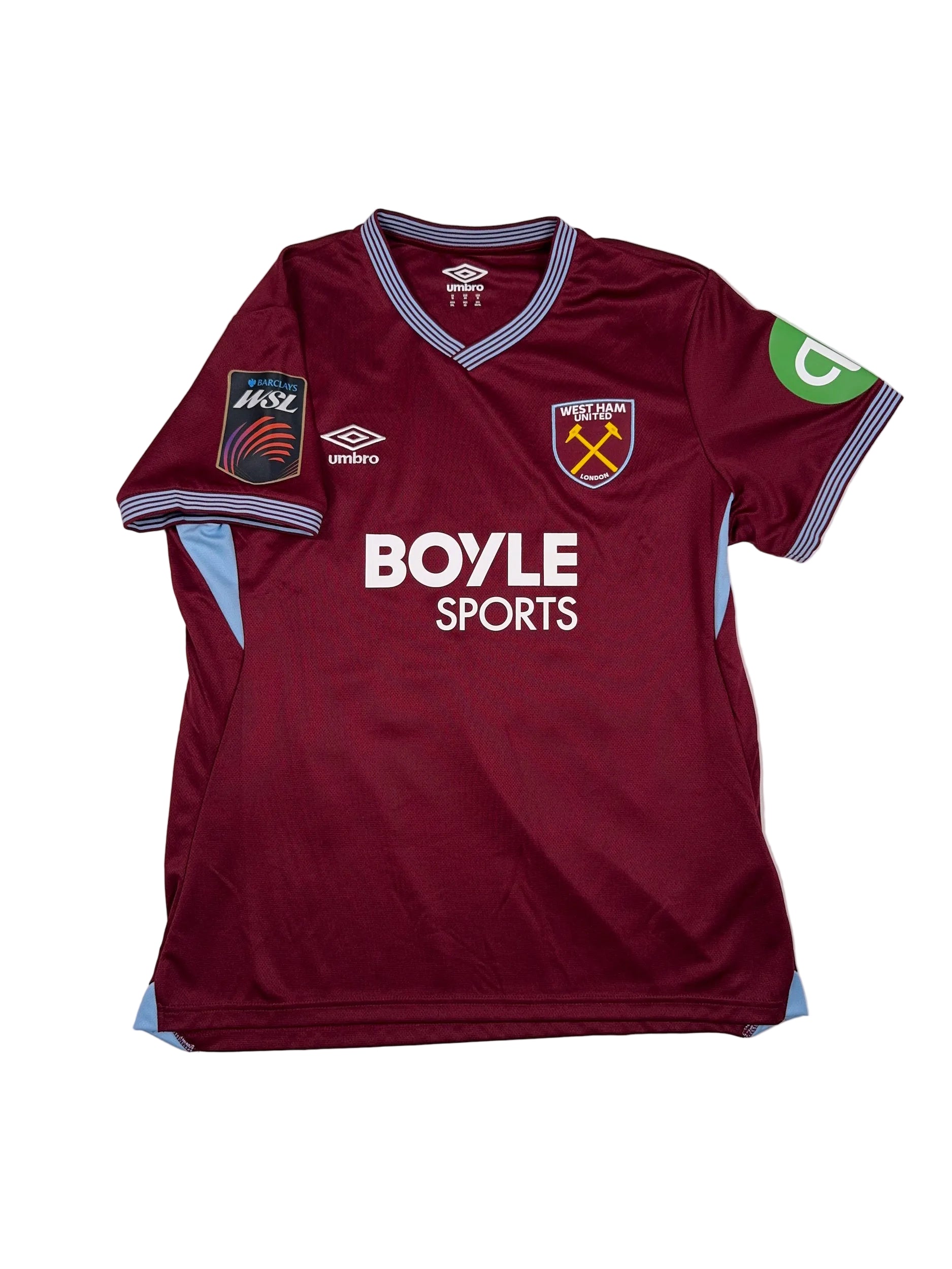 West Ham United 2025/26 Ffion Morgan #23 Home Shirt - Women's L