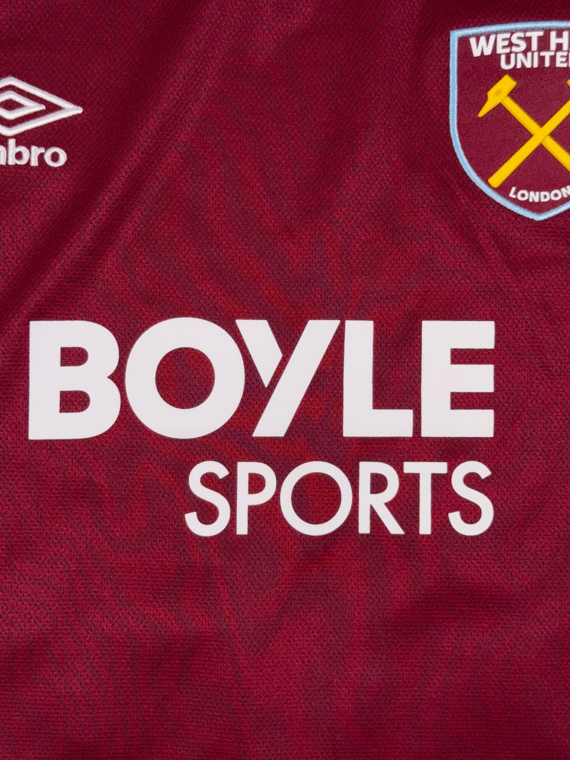 West Ham United 2025/26 Ffion Morgan #23 Home Shirt - Women's L