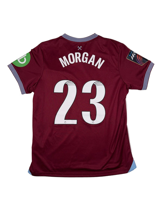 West Ham United 2025/26 Ffion Morgan #23 Home Shirt - Women's L