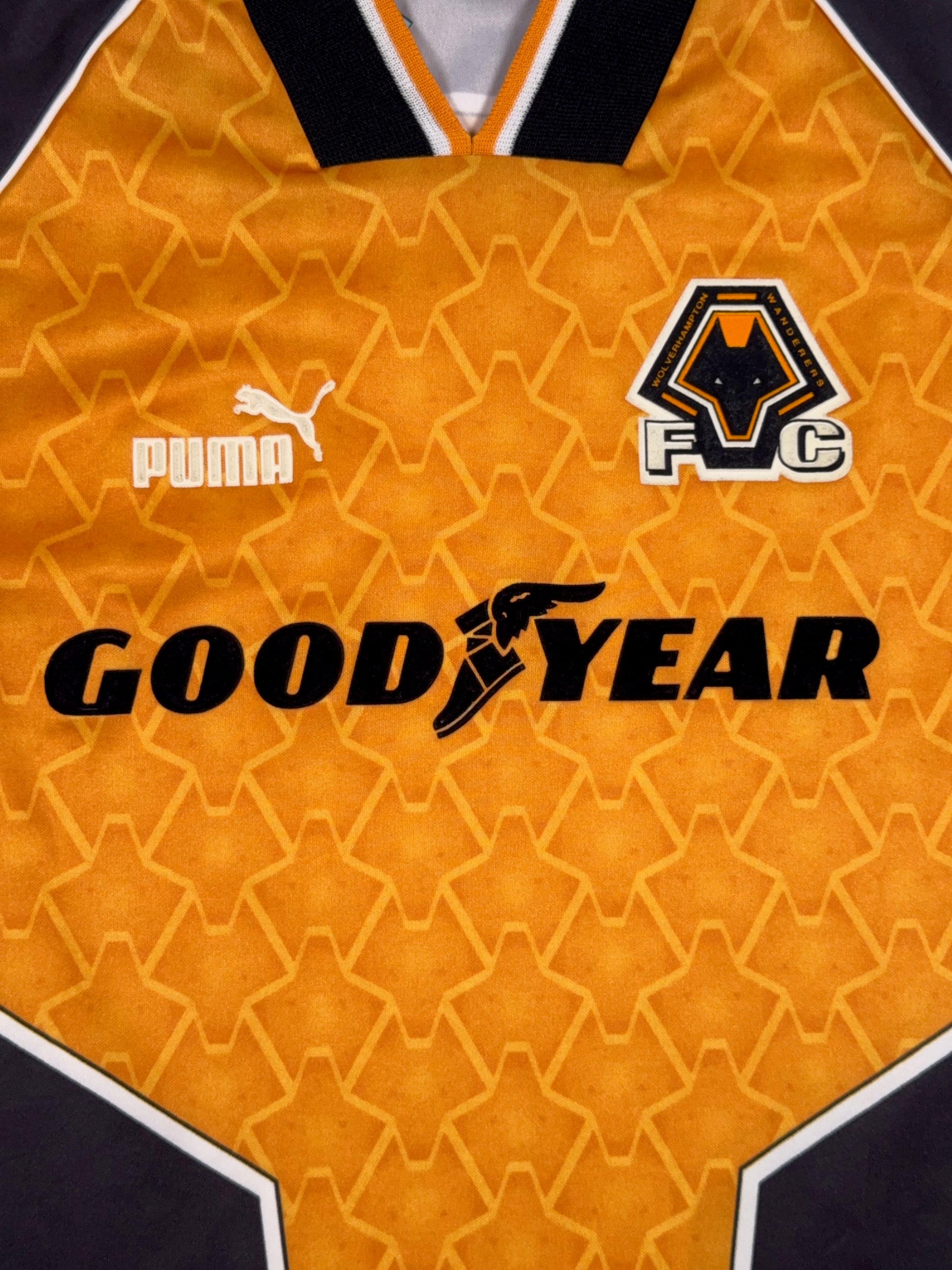 Wolves 1996/98 Home Shirt - M