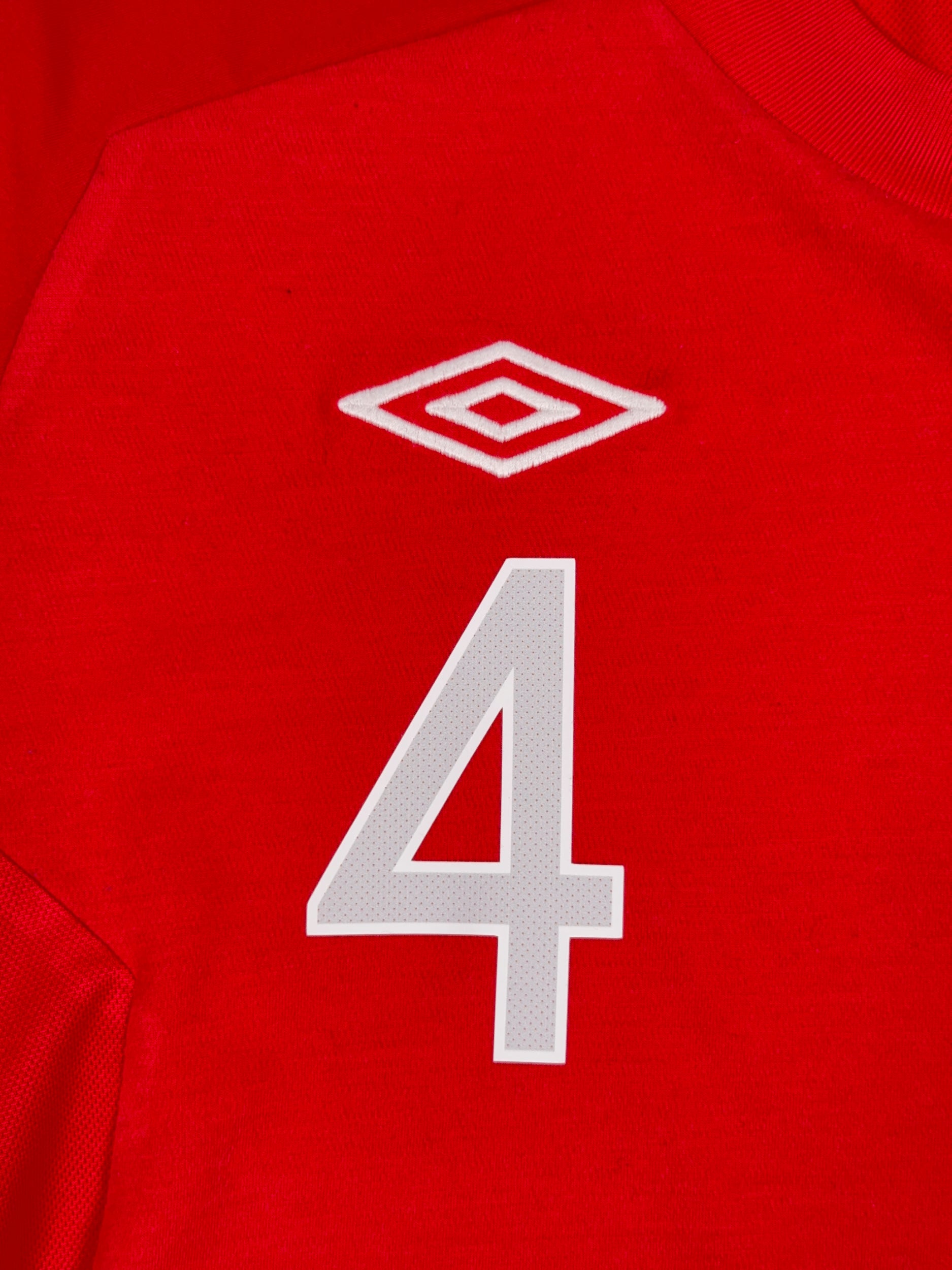 England 2010/12 Steven Gerrard #4 Away Shirt - L