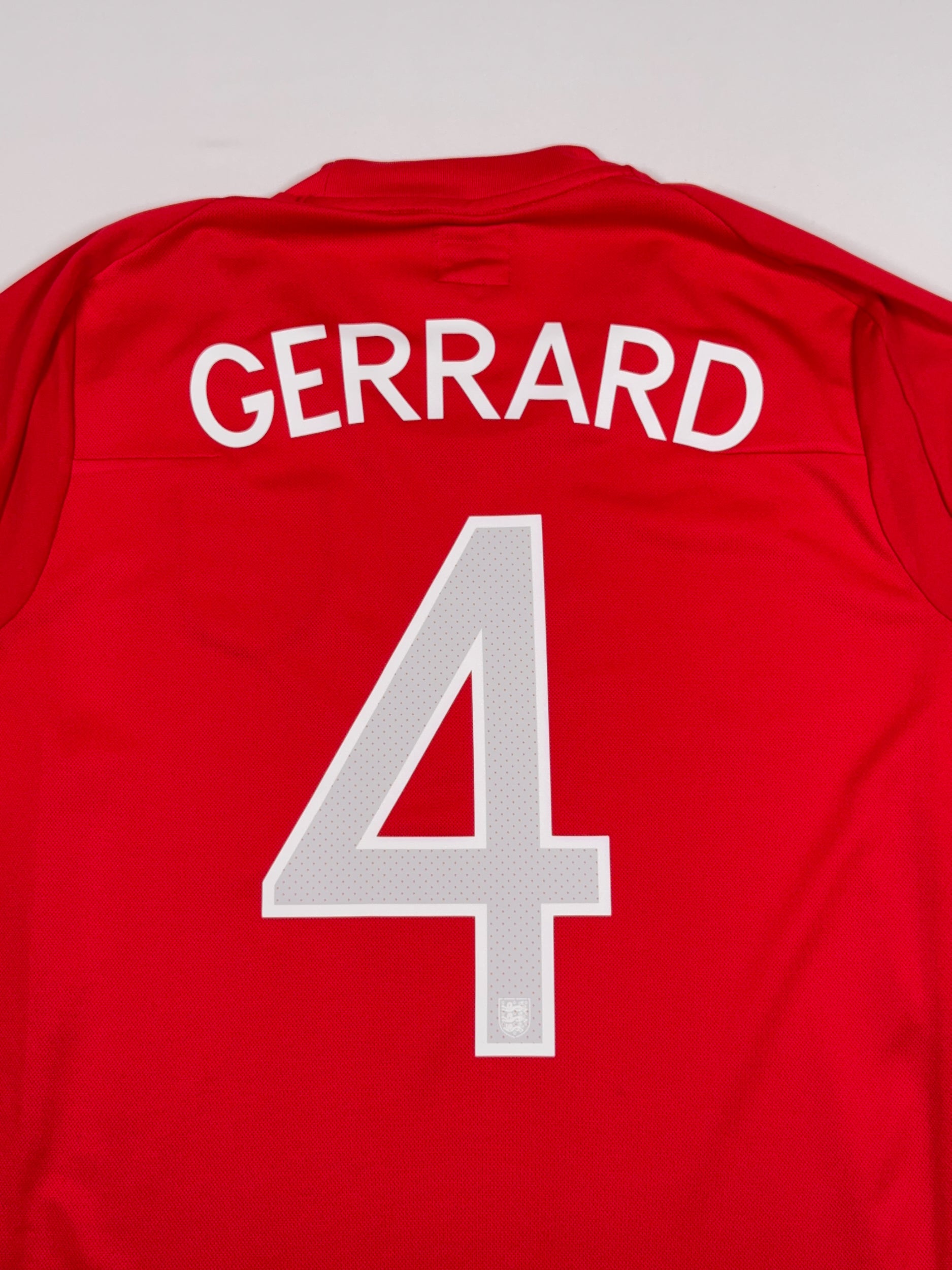 England 2010/12 Steven Gerrard #4 Away Shirt - L