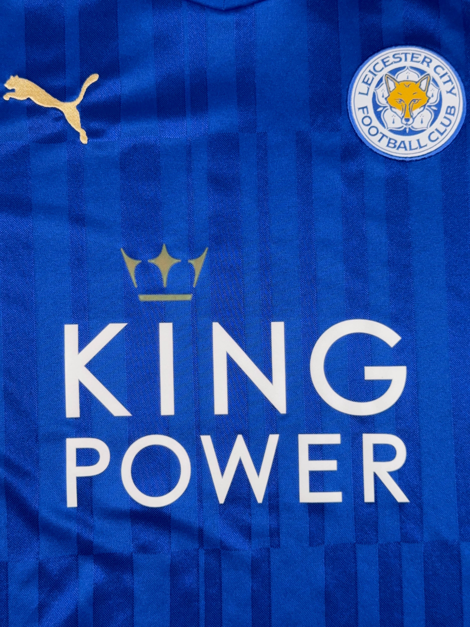 Leicester 2017/18 Jamie Vardy #9 Home Shirt - L