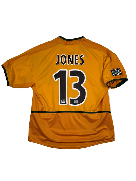 LA Galaxy 2003/04 Cobi Jones #13 Home Shirt - M