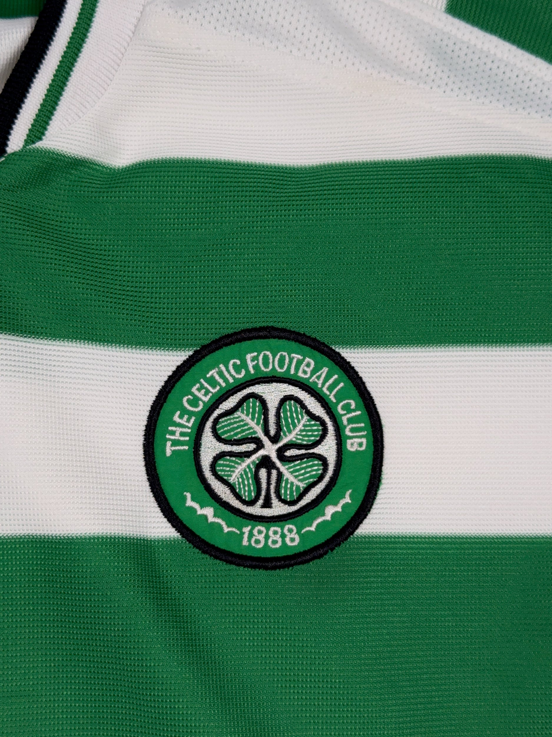 Celtic 2001/03 Henrik Larsson #7 Home Shirt - L