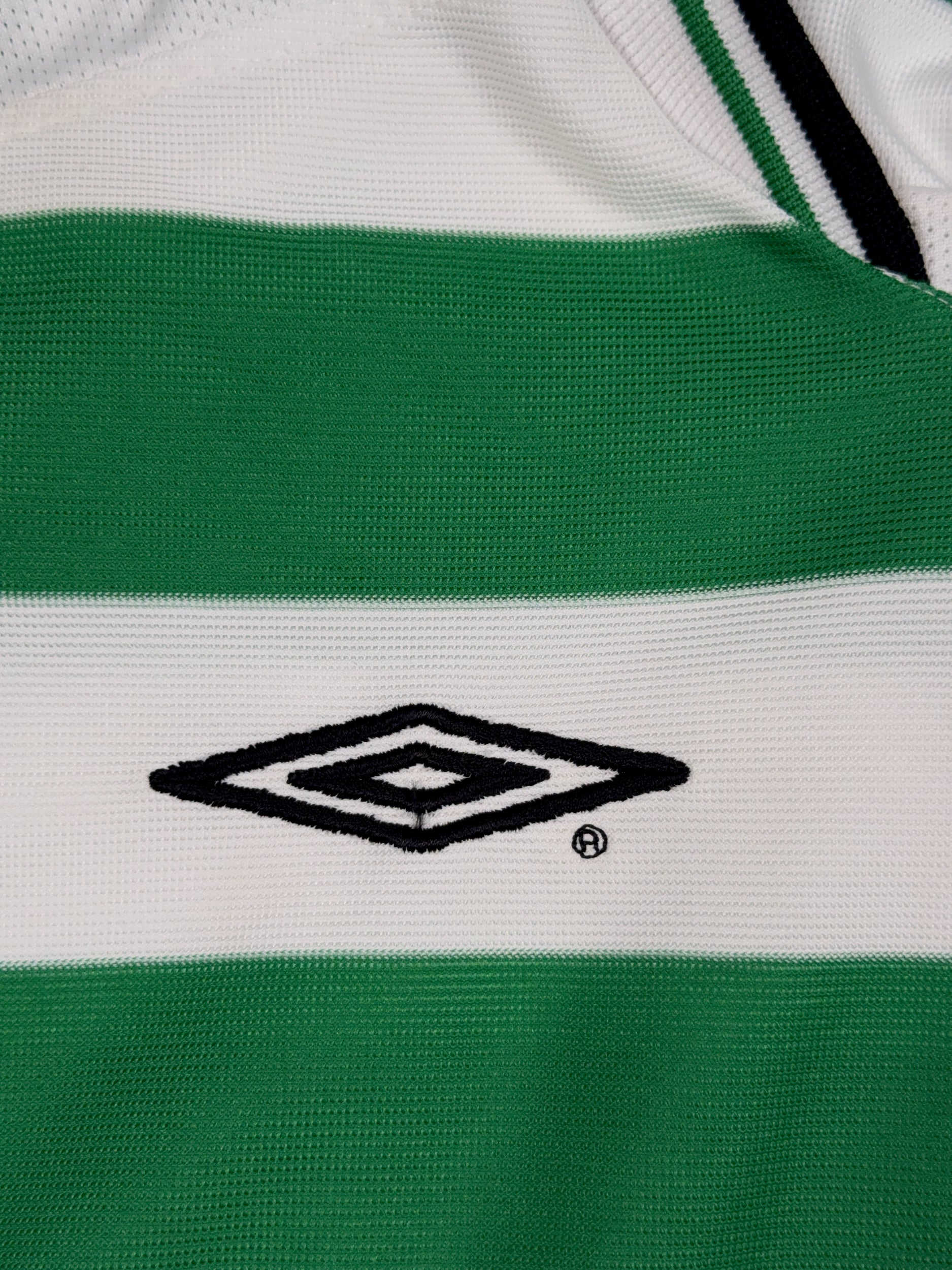 Celtic 2001/03 Henrik Larsson #7 Home Shirt - L