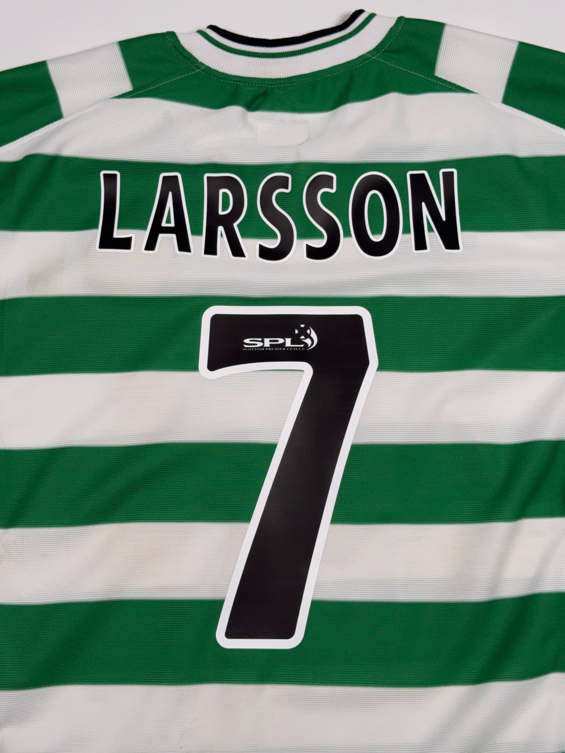 Celtic 2001/03 Henrik Larsson #7 Home Shirt - L