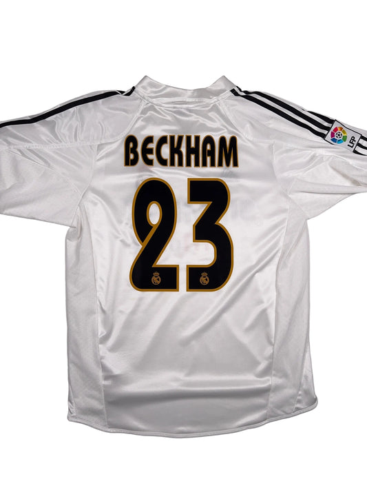Real Madrid 2004/05 David Beckham #23 Home Shirt - M
