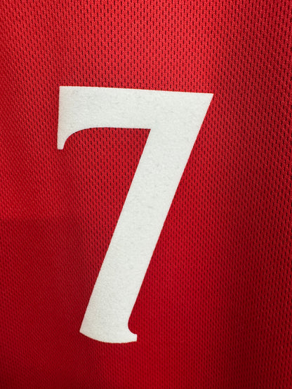 England 2002 Beckham #7 Home Reversible - L