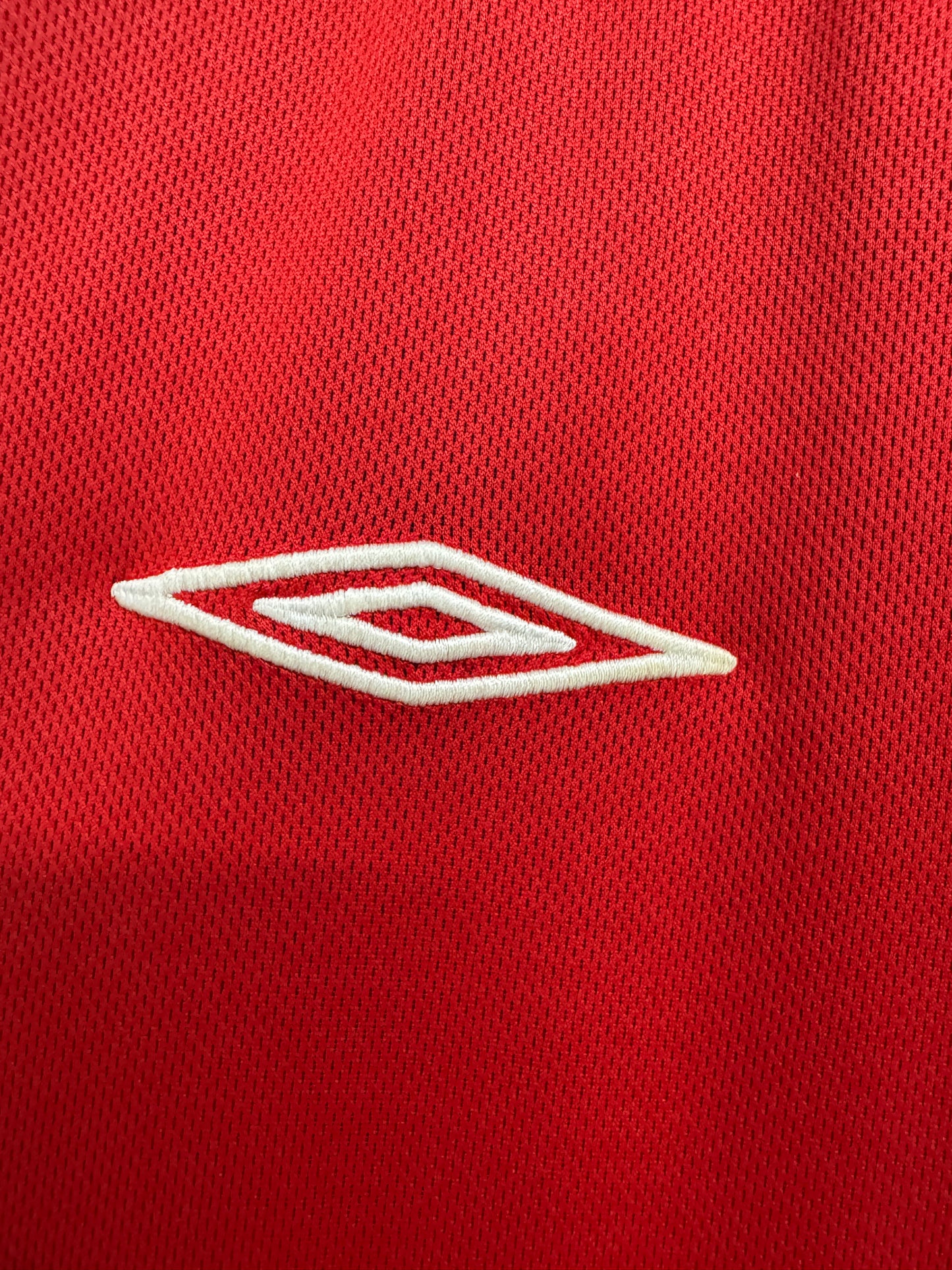 England 2002 Beckham #7 Home Reversible - L