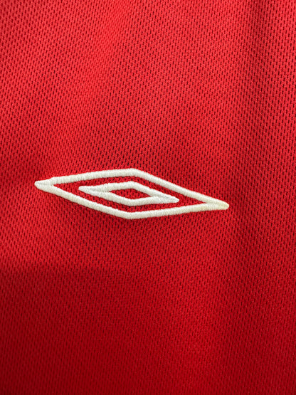 England 2002 Beckham #7 Home Reversible - L