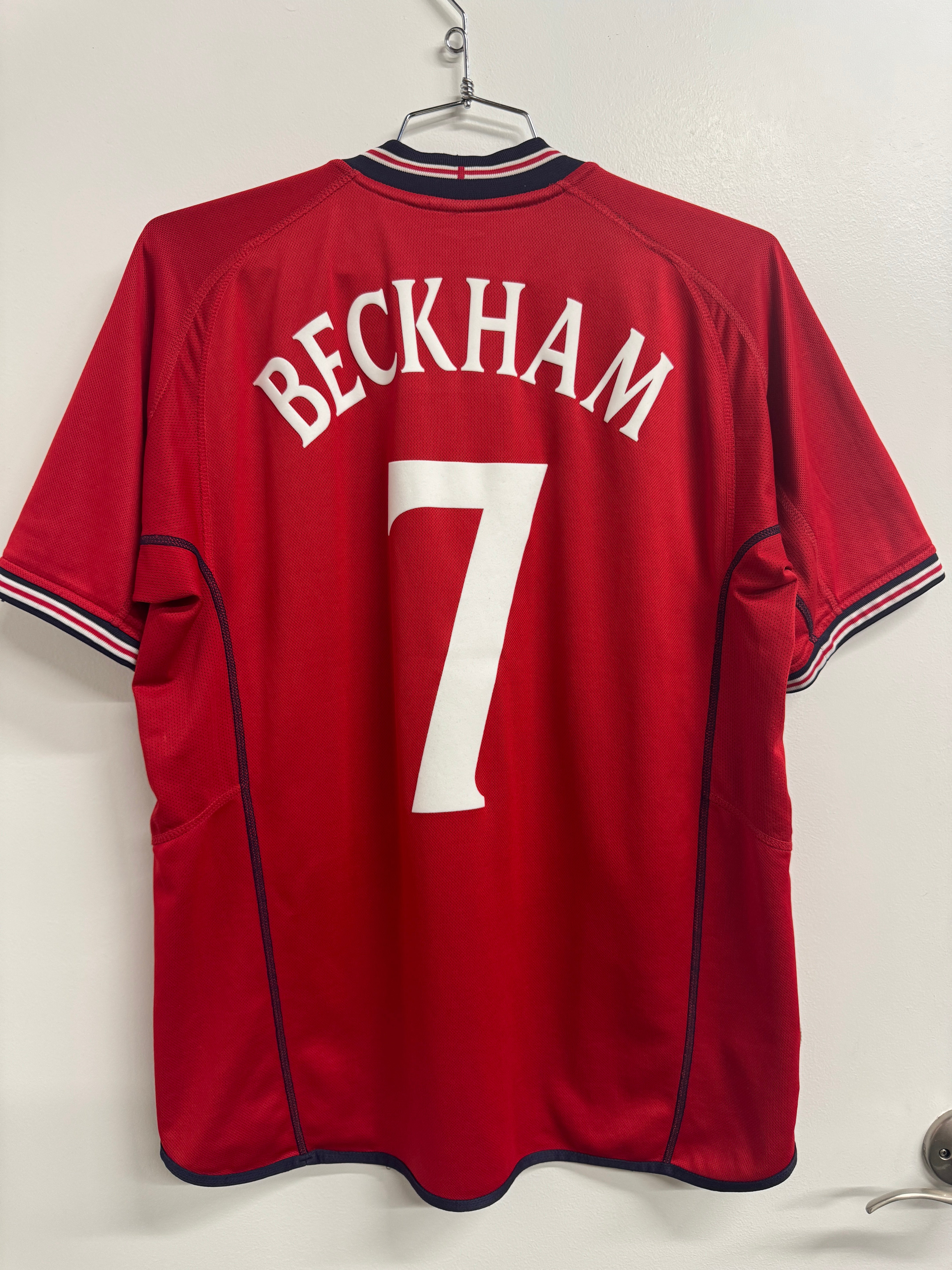 England 2002/04 David Beckham #7 Home Reversible | Retro Screamers
