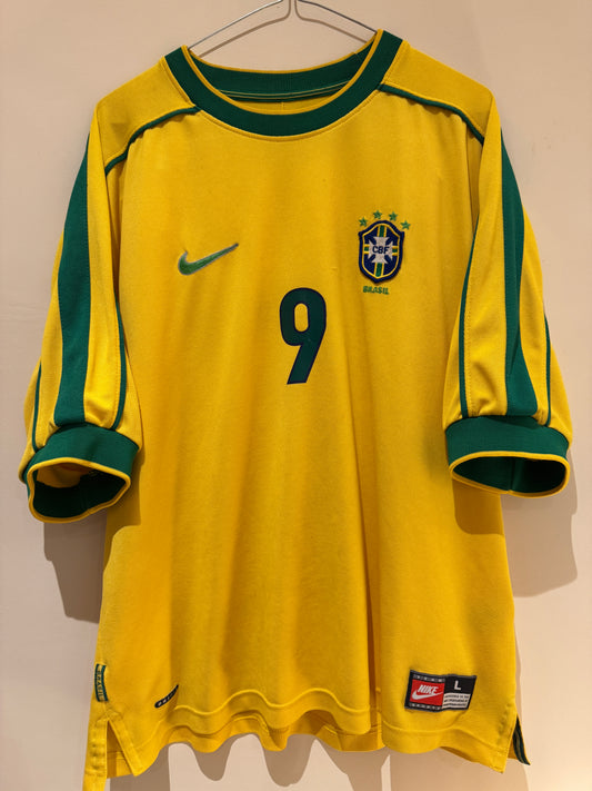Brazil 1998/00 Ronaldo #9 Home - L