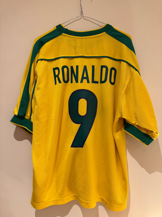 Brazil 1998/00 Ronaldo #9 Home - L