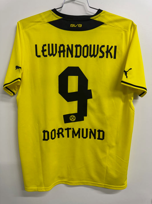 Dortmund 2013 Lewandowski #9 Home Shirt - L