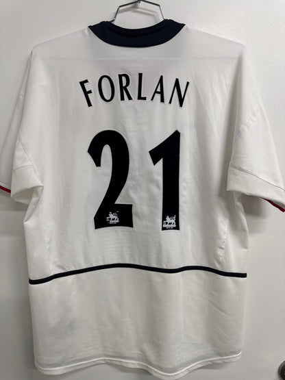 Manchester United 2002 Forlan # Away Shirt - L